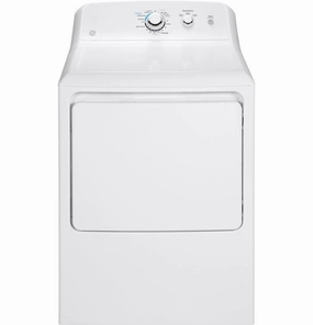 Ge Appliances GTX33EASKWW Ge 6.2 Cu. Ft. Capacity Aluminized Alloy Drum Electric Dryer