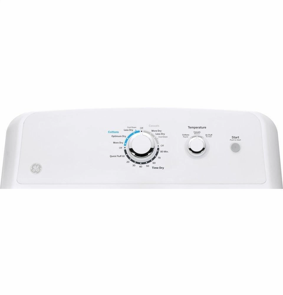 Ge Appliances GTX33EASKWW Ge 6.2 Cu. Ft. Capacity Aluminized Alloy Drum Electric Dryer