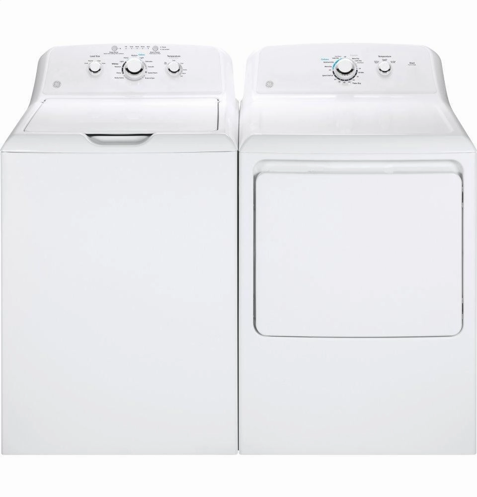 Ge Appliances GTX33GASKWW Ge 6.2 Cu. Ft. Capacity Aluminized Alloy Drum Gas Dryer