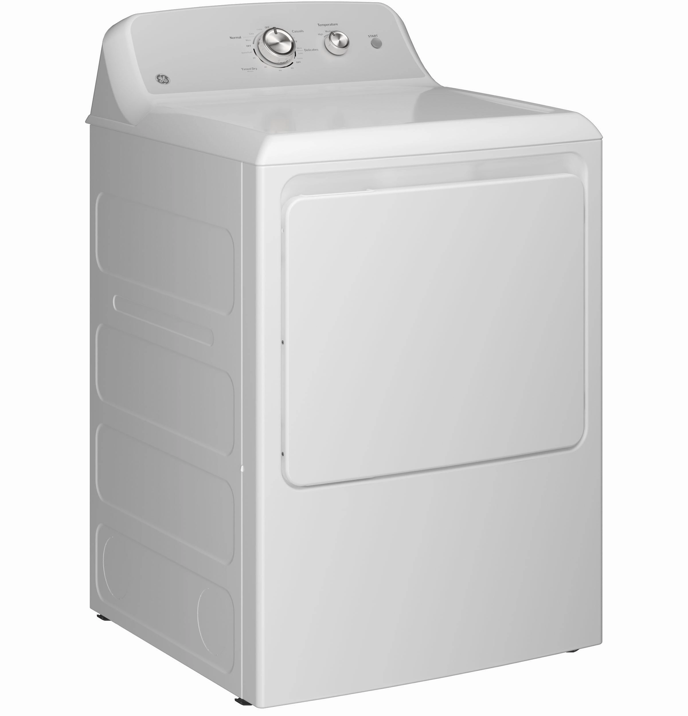Ge Appliances GTX38GASWWS Ge 6.2 Cu. Ft. Capacity Gas&#X00A0;Dryer With Up To 120 Ft. Venting And Shallow Depth&#X200B;