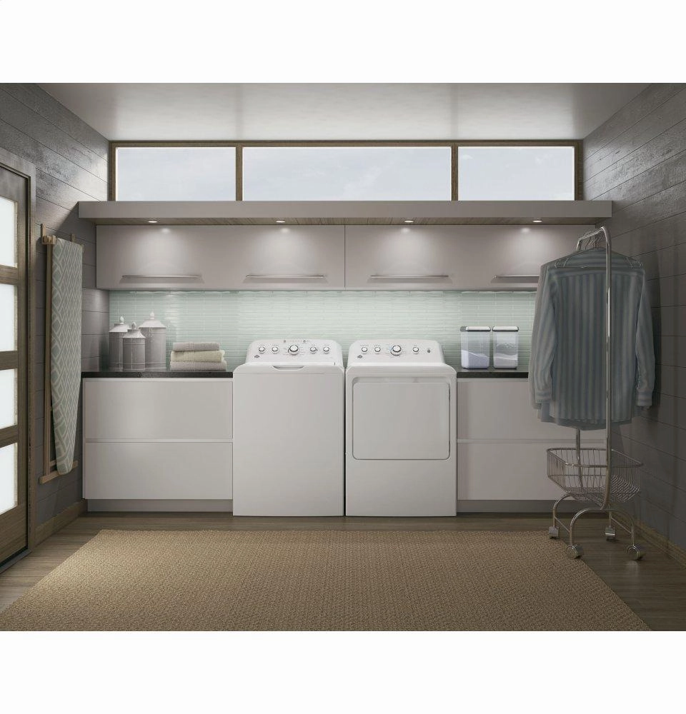 Ge Appliances GTX42EASJWW Ge 6.2 Cu. Ft. Capacity Aluminized Alloy Drum Electric Dryer