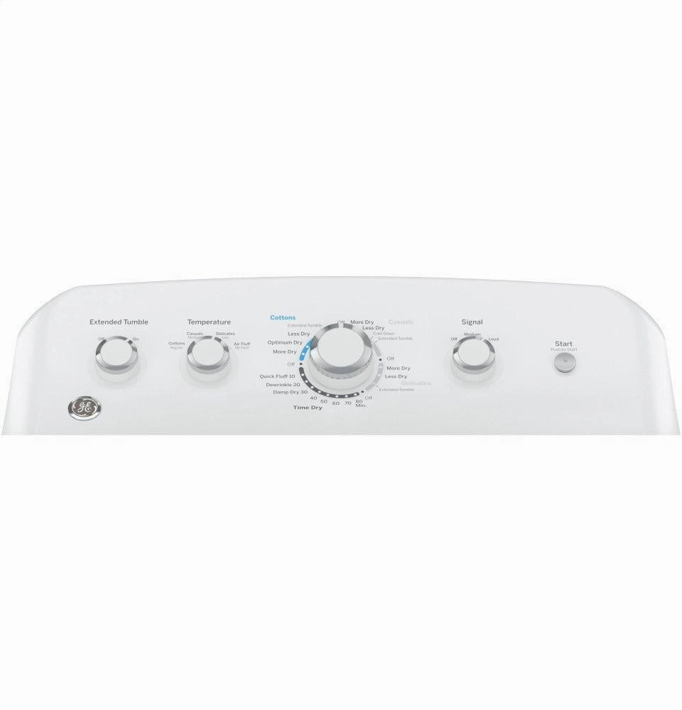 Ge Appliances GTX42EASJWW Ge 6.2 Cu. Ft. Capacity Aluminized Alloy Drum Electric Dryer