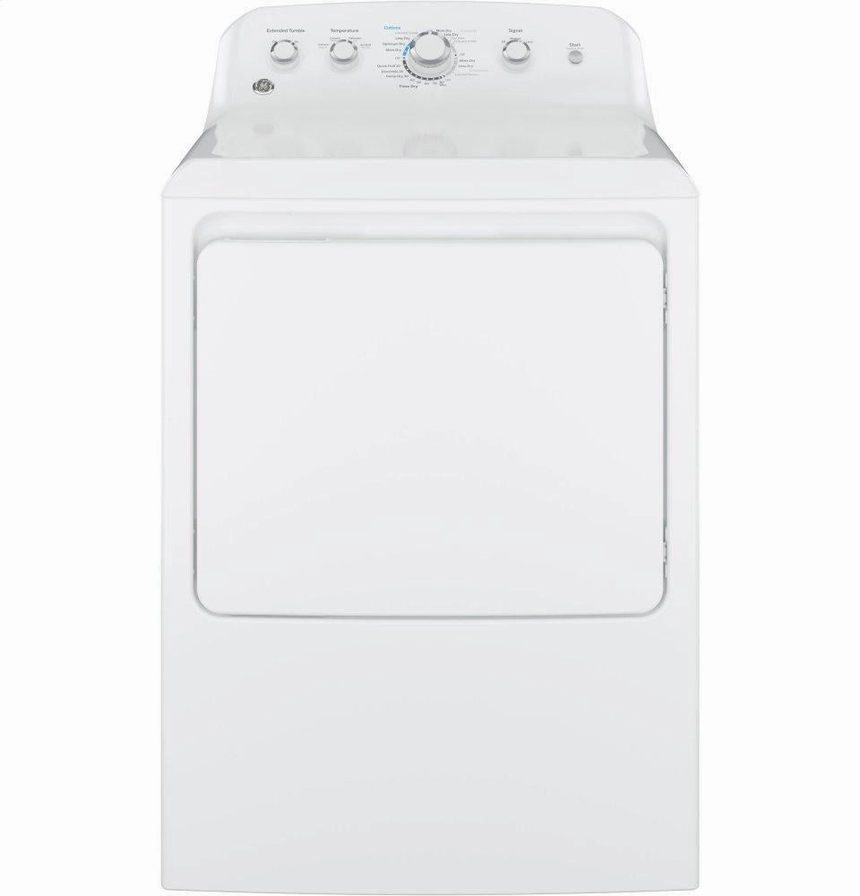 Ge Appliances GTX42EASJWW Ge 6.2 Cu. Ft. Capacity Aluminized Alloy Drum Electric Dryer