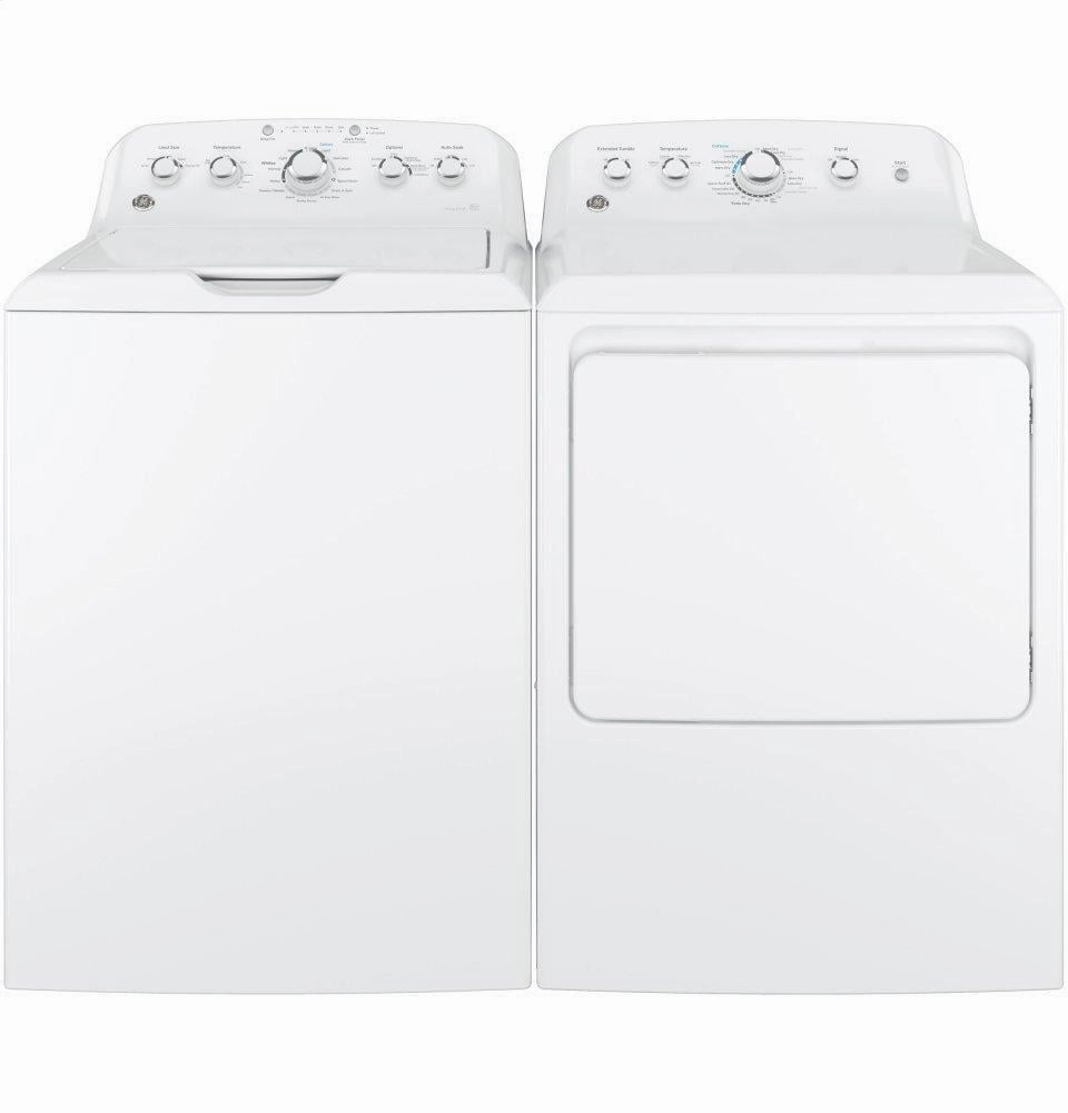 Ge Appliances GTX42GASJWW Ge 6.2 Cu. Ft. Capacity Aluminized Alloy Drum Gas Dryer