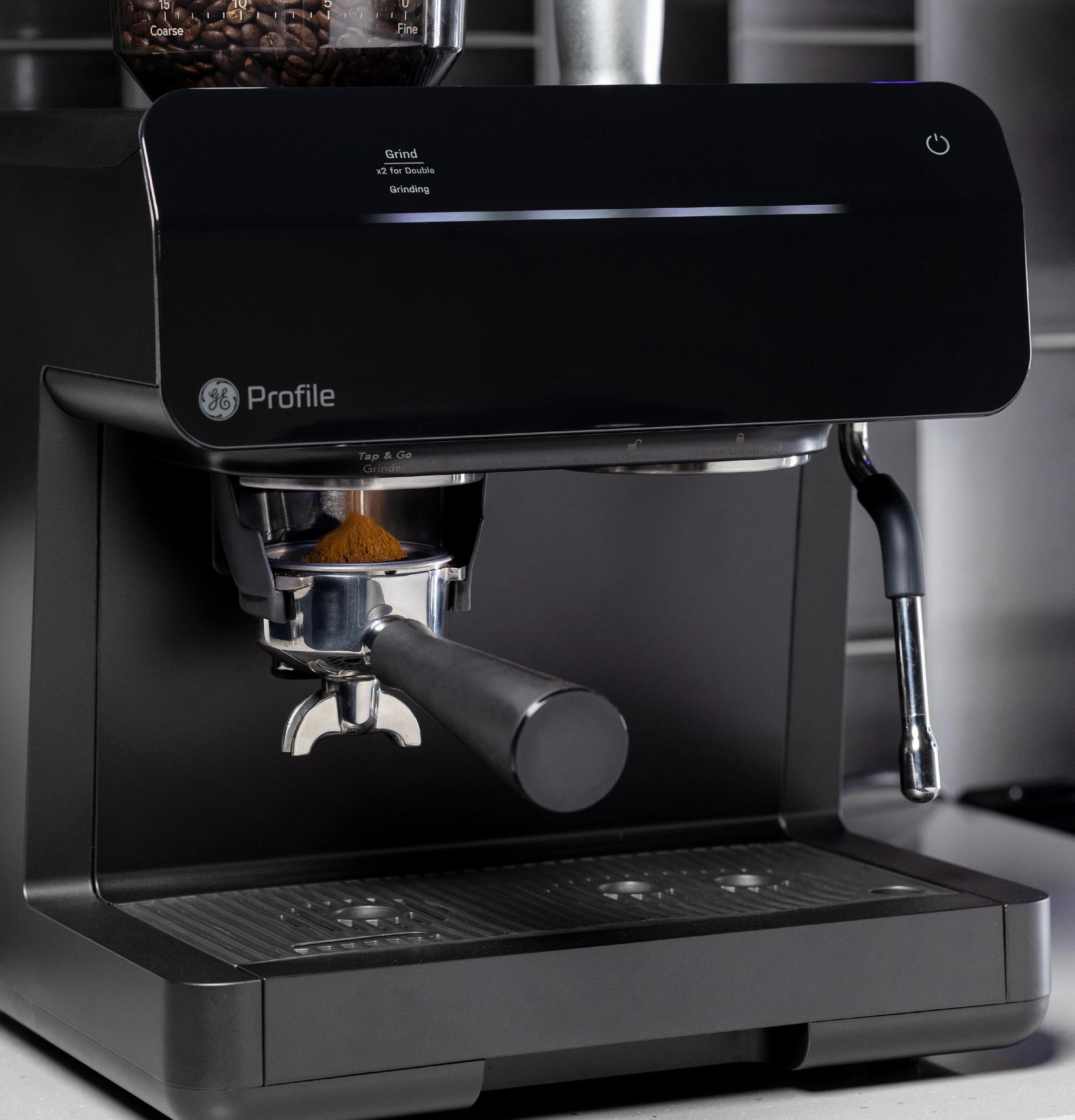 Ge Appliances P7CESAS6RBB Ge Profile&#8482; Semi Automatic Espresso Machine   Frother
