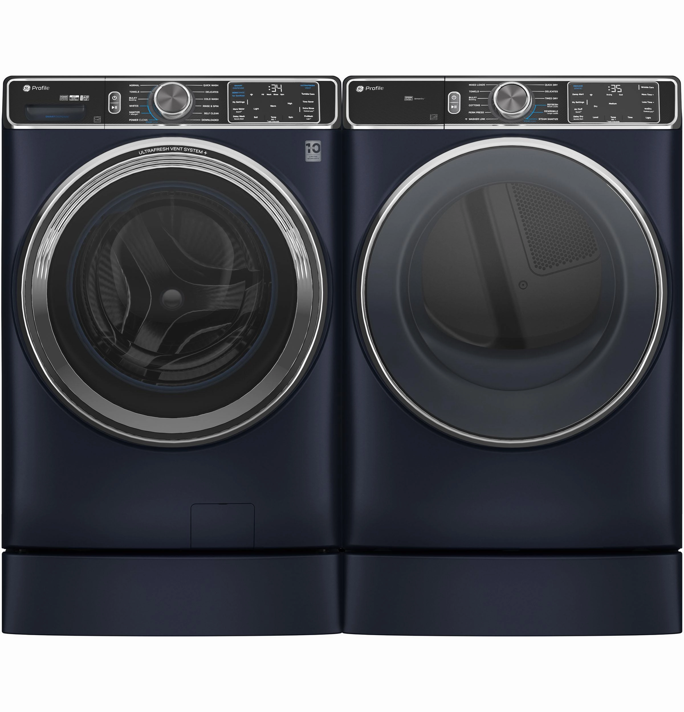Ge Appliances PFD87ESPVRS Ge Profile&#8482; 7.8 Cu. Ft. Capacity Smart Front Load Electric Dryer With Steam And Sanitize Cycle