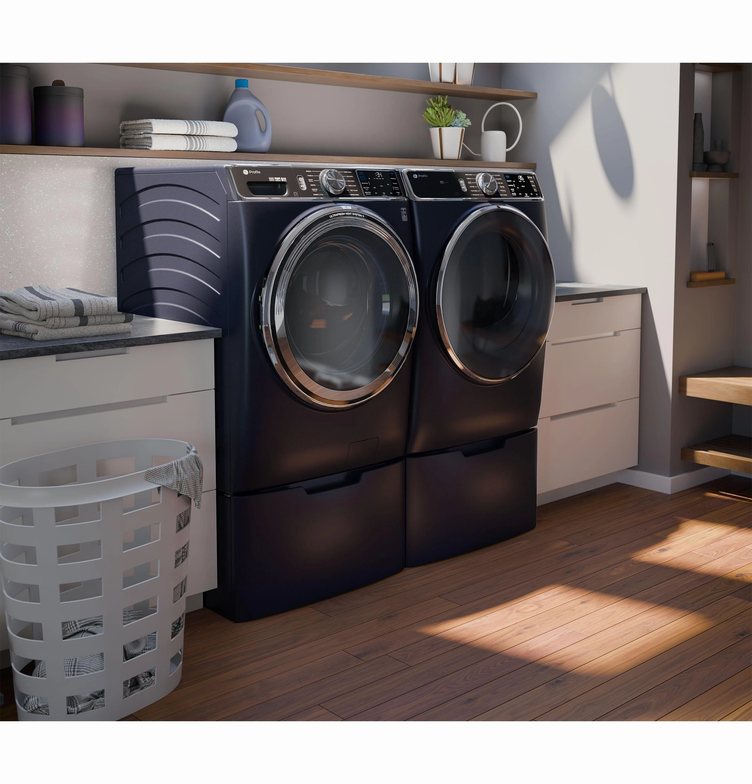 Ge Appliances PFD87ESPVRS Ge Profile&#8482; 7.8 Cu. Ft. Capacity Smart Front Load Electric Dryer With Steam And Sanitize Cycle