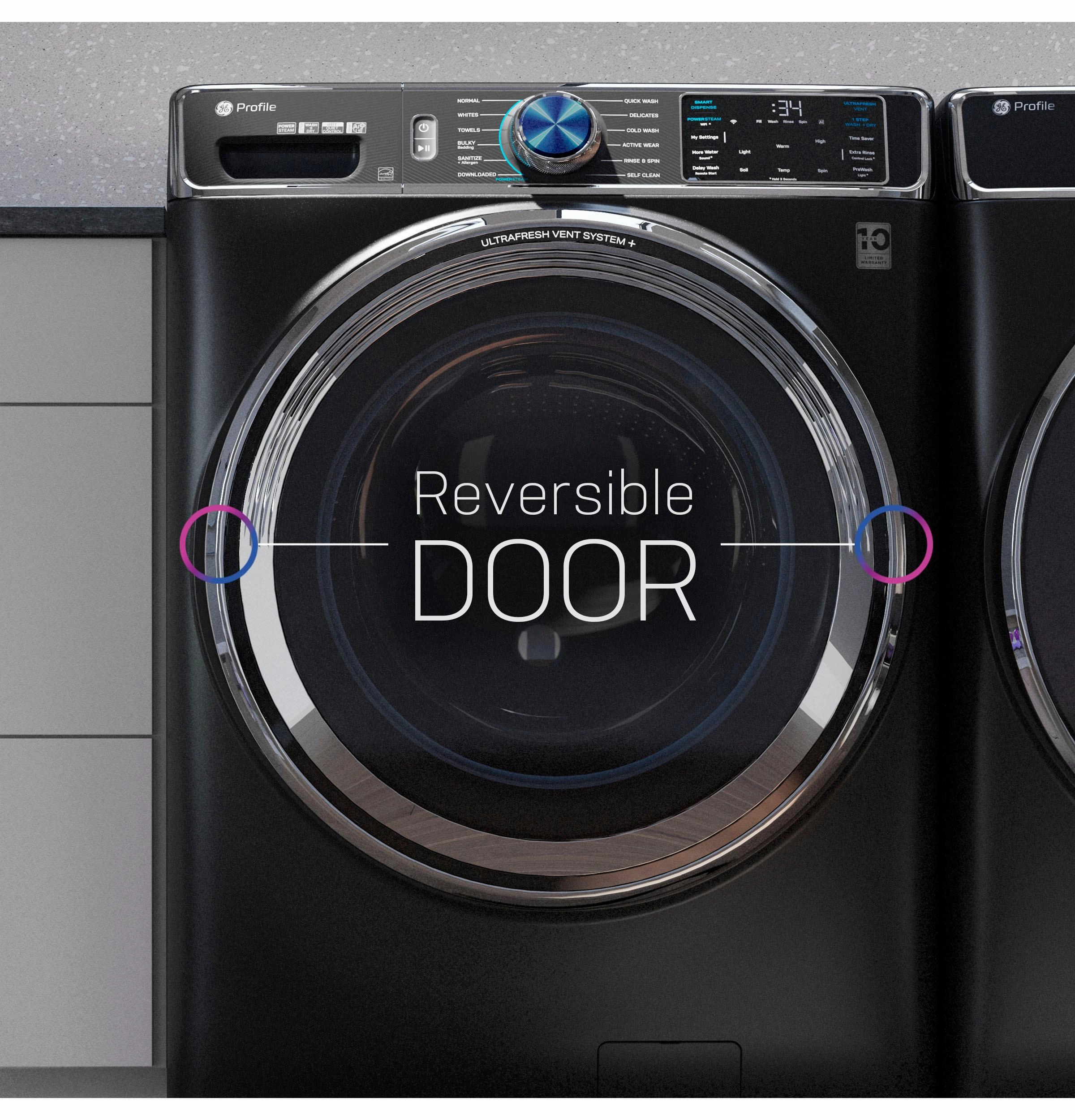 Ge Appliances PFD87ESSVWW Ge Profile&#8482; 7.8 Cu. Ft. Capacity Smart Front Load Electric Dryer With Steam And Sanitize Cycle