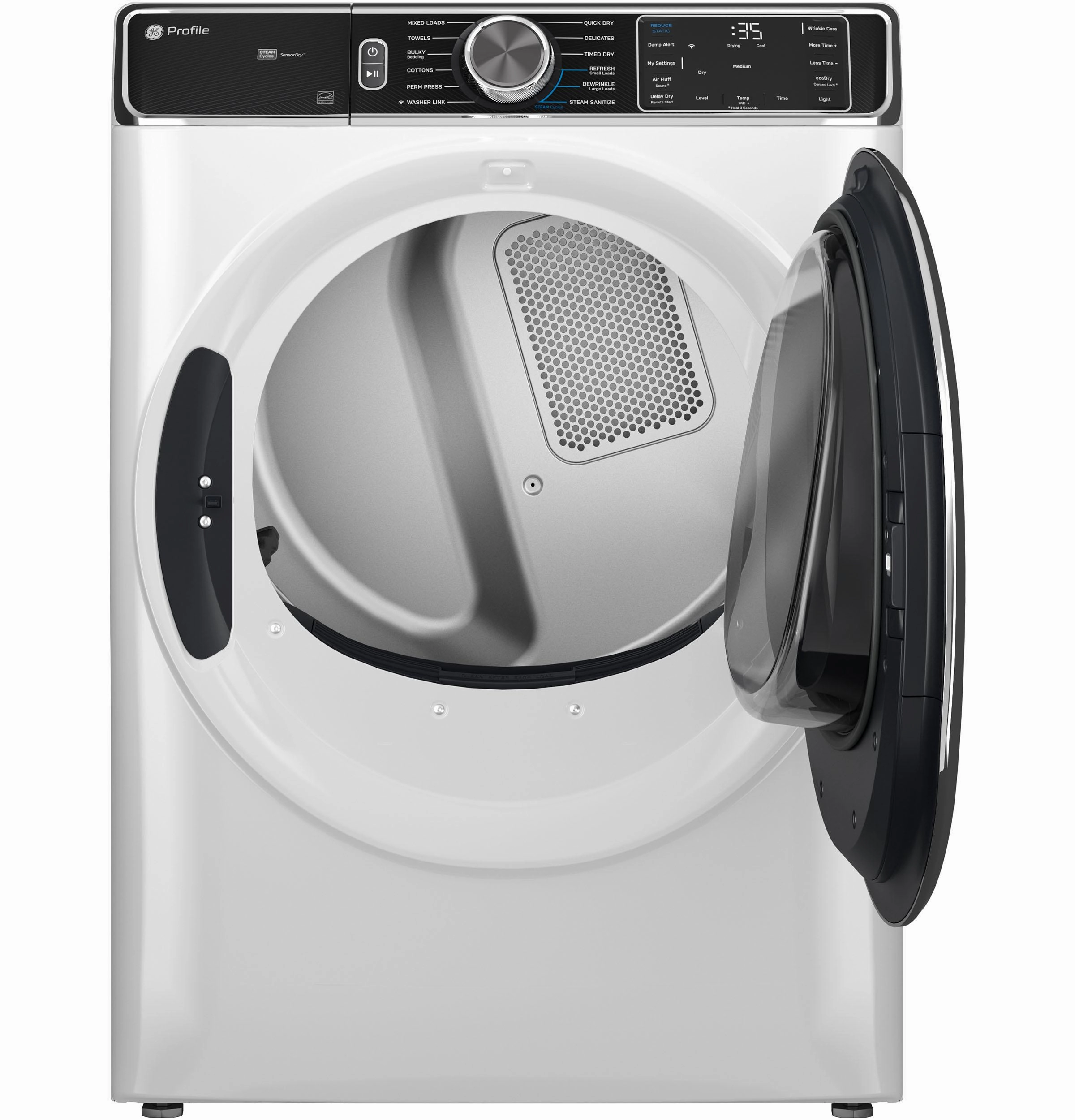 Ge Appliances PFD87ESSVWW Ge Profile&#8482; 7.8 Cu. Ft. Capacity Smart Front Load Electric Dryer With Steam And Sanitize Cycle