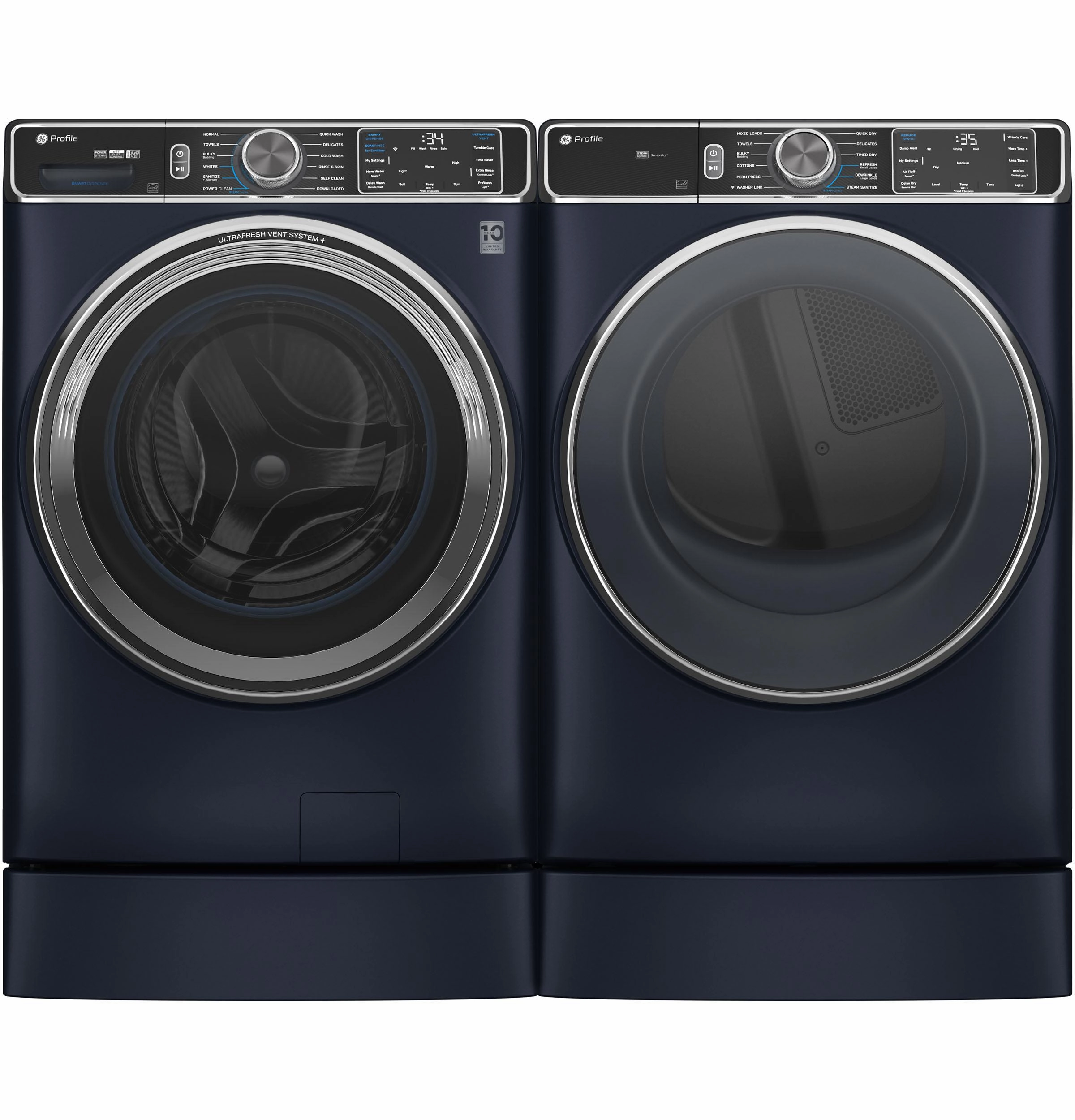 Ge Appliances PFD87GSPVRS Ge Profile&#8482; 7.8 Cu. Ft. Capacity Smart Front Load Gas Dryer With Steam And Sanitize Cycle