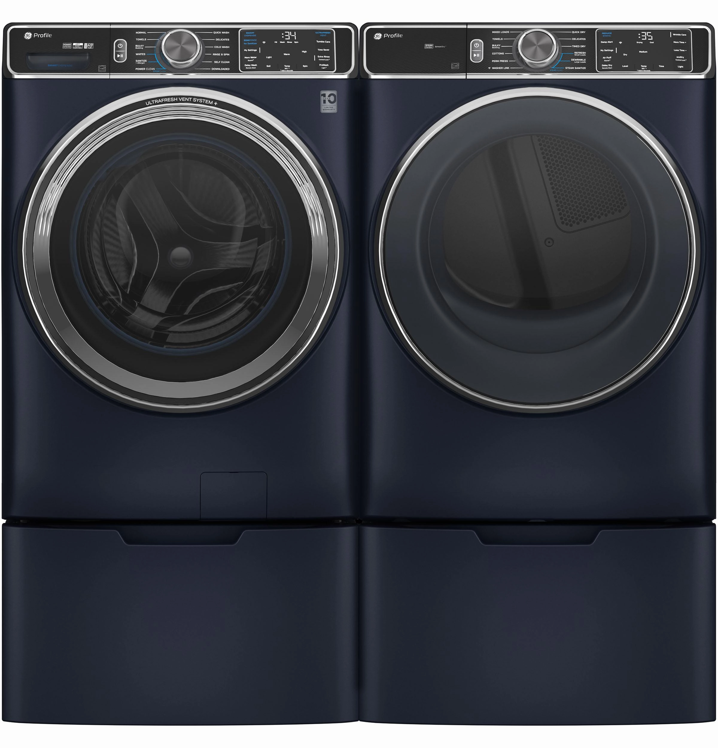Ge Appliances PFD87GSPVRS Ge Profile&#8482; 7.8 Cu. Ft. Capacity Smart Front Load Gas Dryer With Steam And Sanitize Cycle
