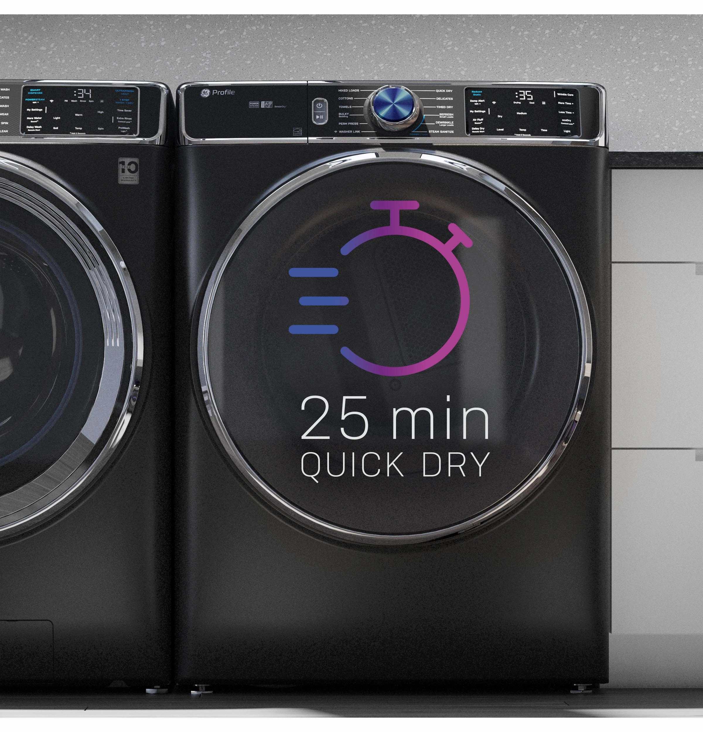 Ge Appliances PFD95ESPTDS Ge Profile&#8482; 7.8 Cu. Ft. Capacity Smart Front Load Electric Dryer With Steam And Sanitize Cycle