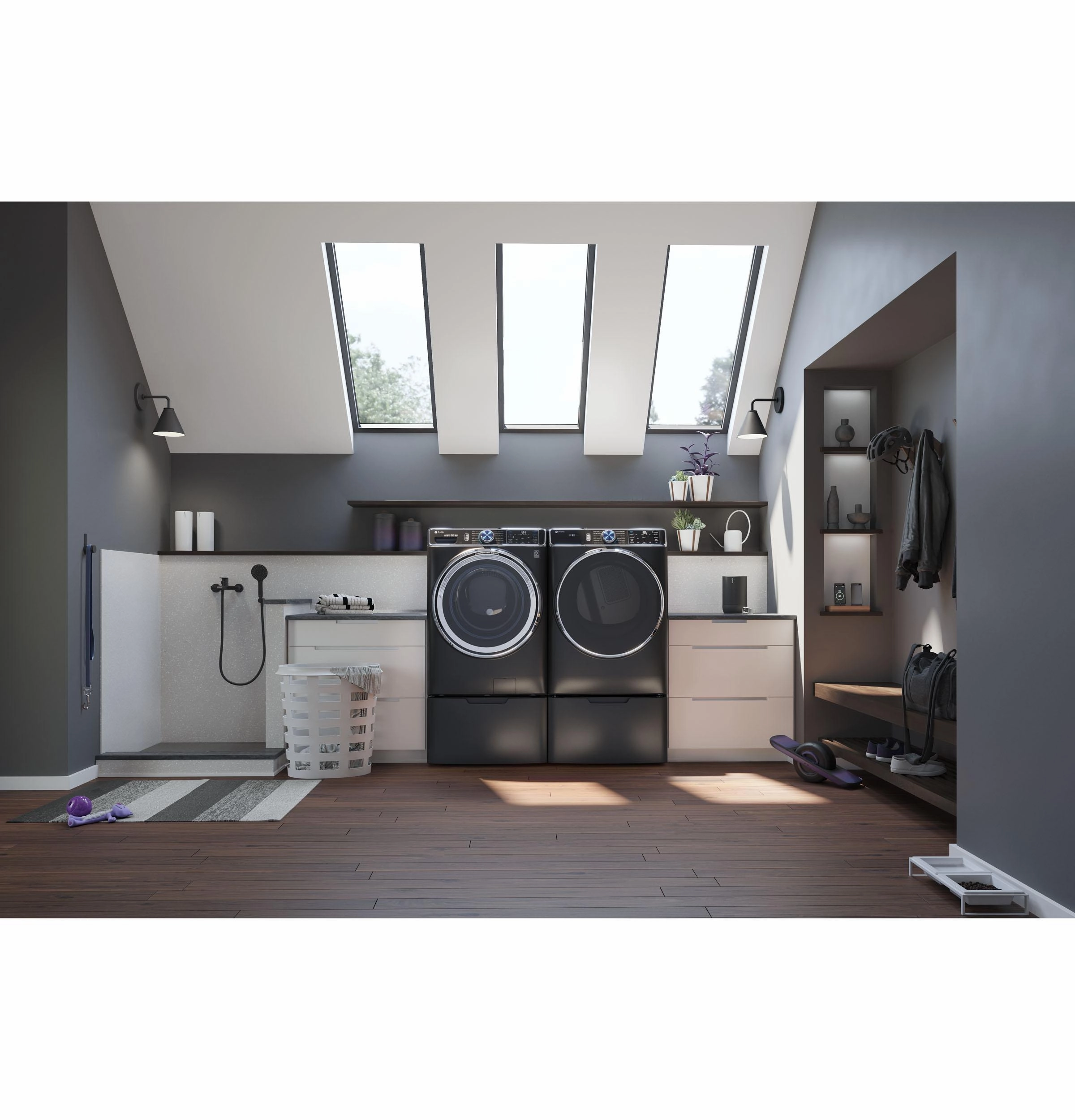 Ge Appliances PFD95ESPTDS Ge Profile&#8482; 7.8 Cu. Ft. Capacity Smart Front Load Electric Dryer With Steam And Sanitize Cycle