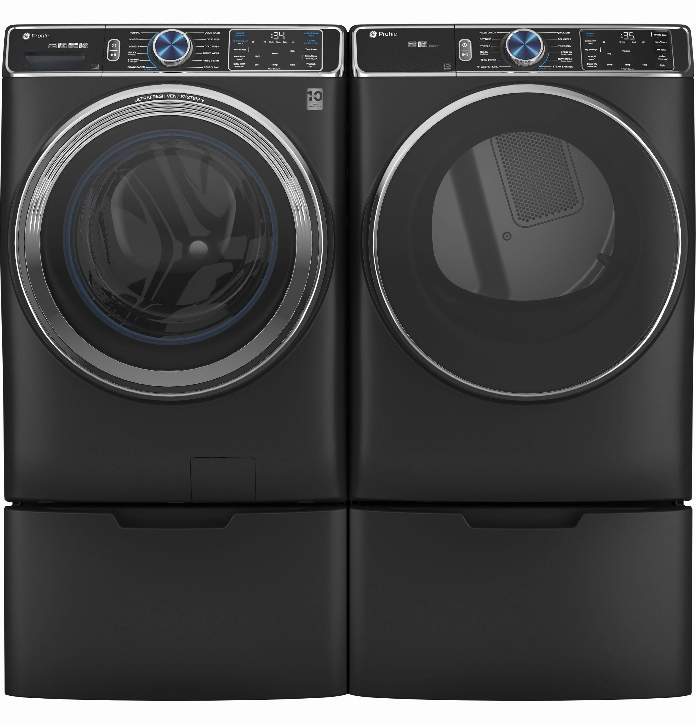 Ge Appliances PFD95ESPTDS Ge Profile&#8482; 7.8 Cu. Ft. Capacity Smart Front Load Electric Dryer With Steam And Sanitize Cycle