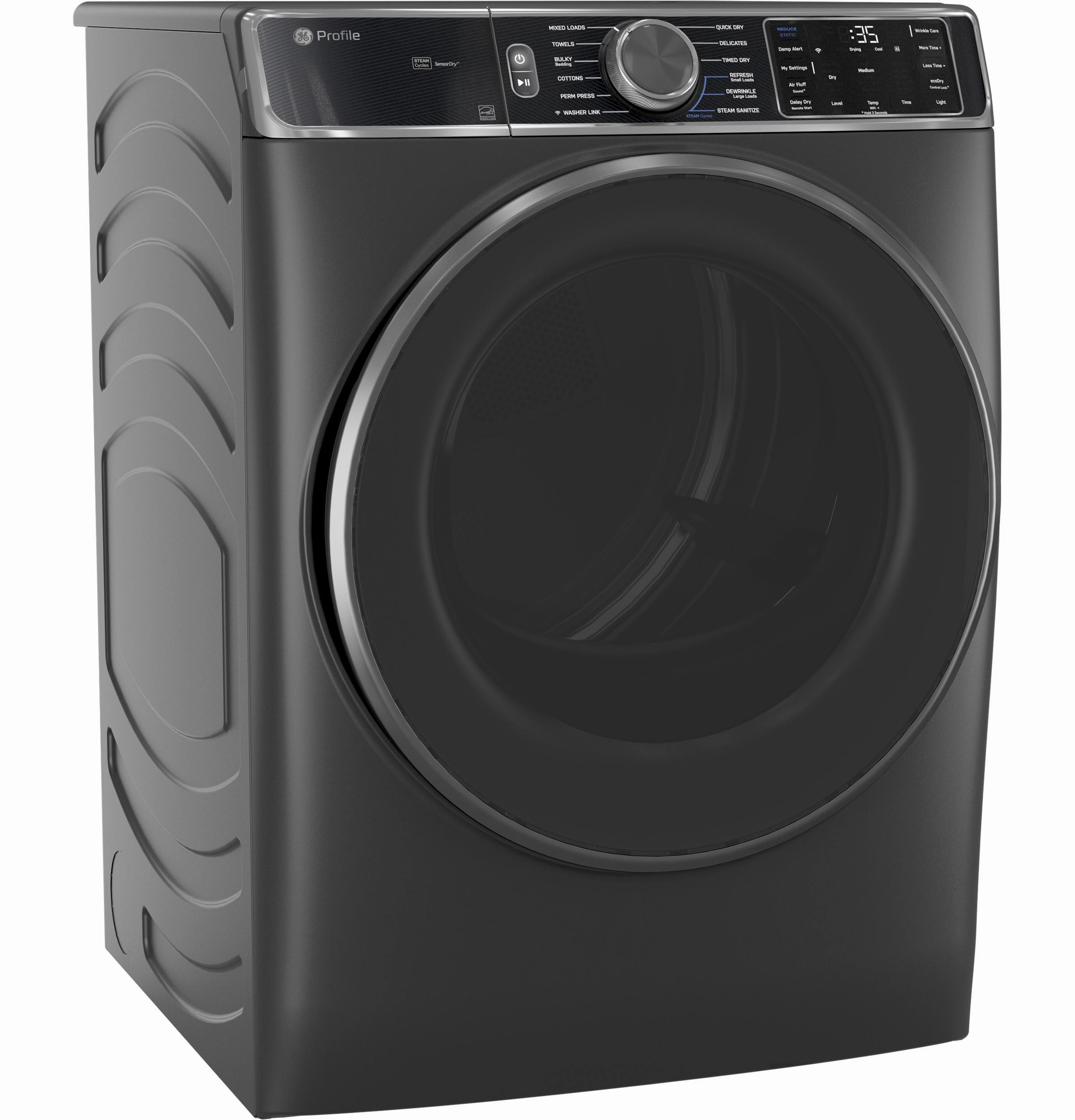 Ge Appliances PFD95ESPWDS Ge Profile&#8482; Energy Star 7.8 Cu. Ft. Capacity Smart Front Load Electric Dryer With Steam And Sanitize Cycle
