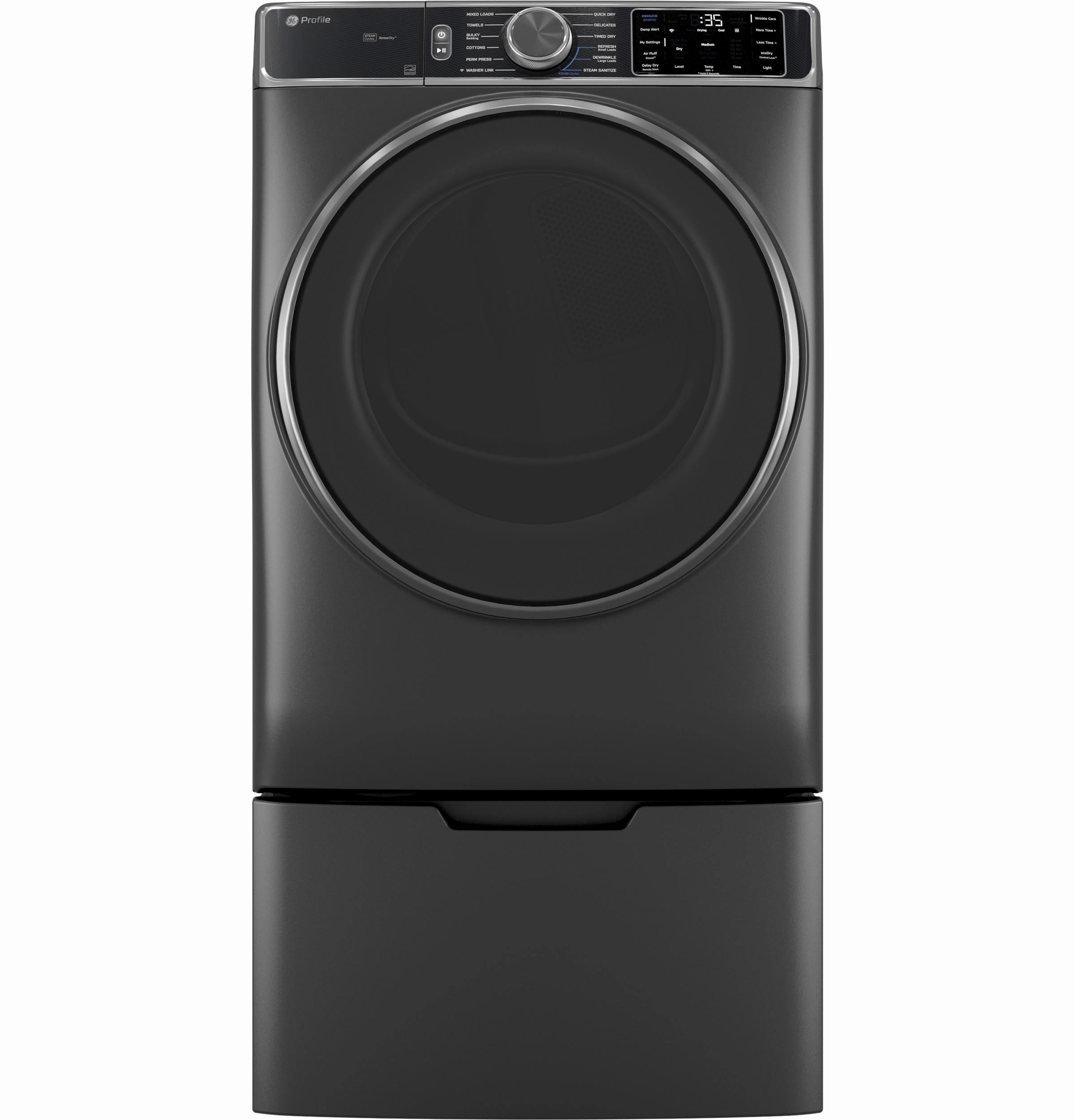Ge Appliances PFD95ESPWDS Ge Profile&#8482; Energy Star 7.8 Cu. Ft. Capacity Smart Front Load Electric Dryer With Steam And Sanitize Cycle