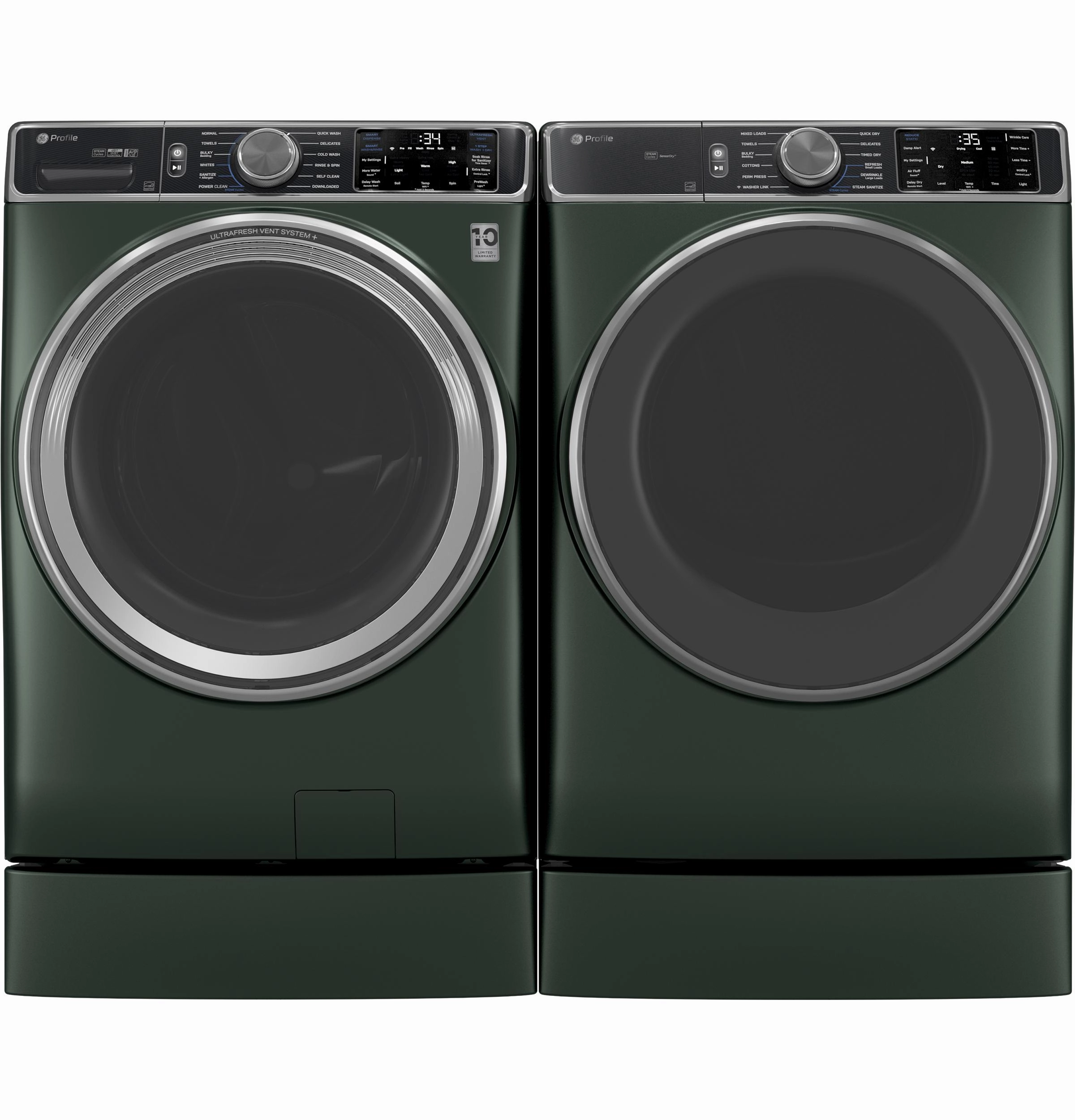 Ge Appliances PFD95ESPWGN Ge Profile&#8482; Energy Star 7.8 Cu. Ft. Capacity Smart Front Load Electric Dryer With Steam And Sanitize Cycle