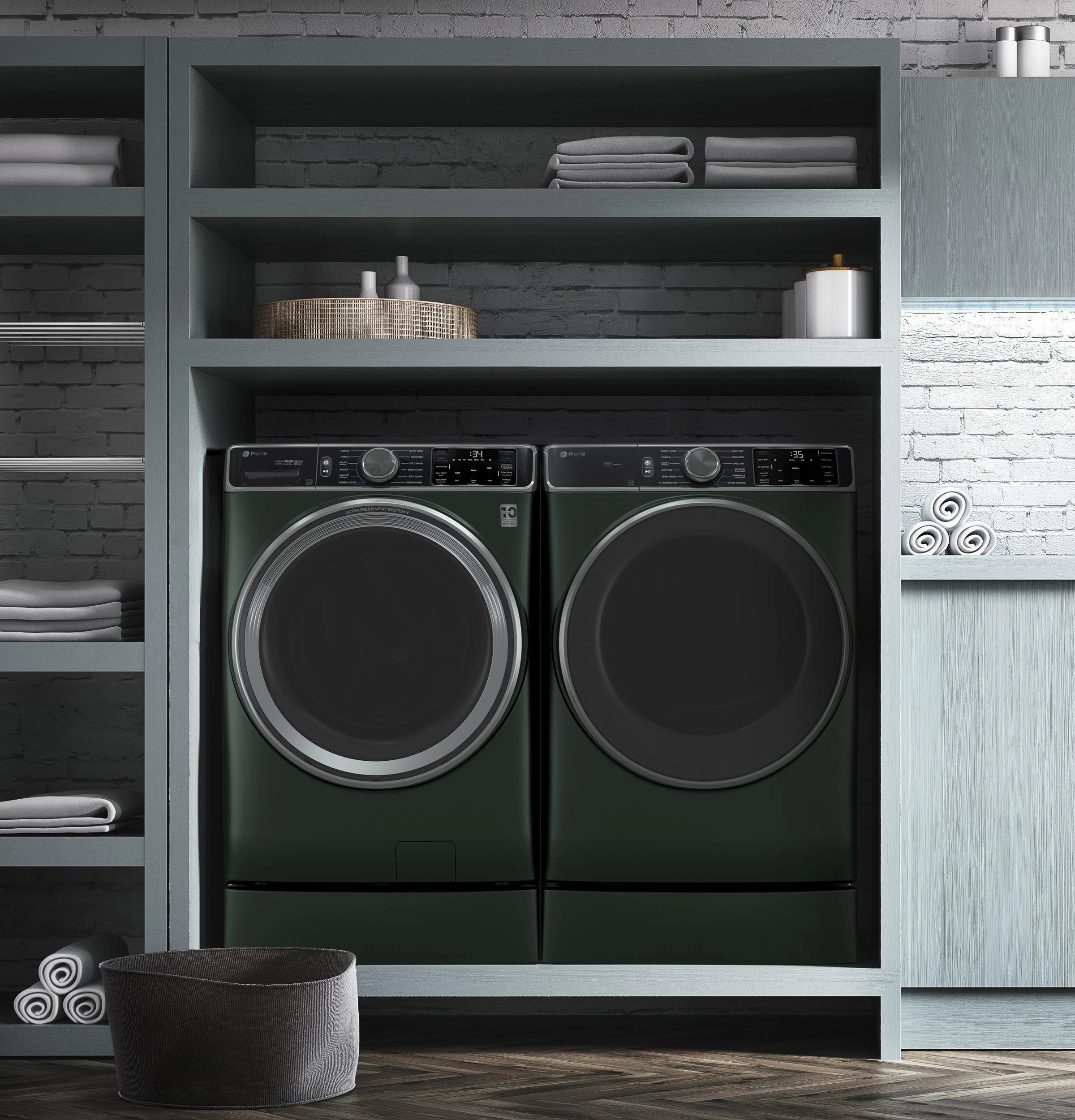Ge Appliances PFD95ESPWGN Ge Profile&#8482; Energy Star 7.8 Cu. Ft. Capacity Smart Front Load Electric Dryer With Steam And Sanitize Cycle