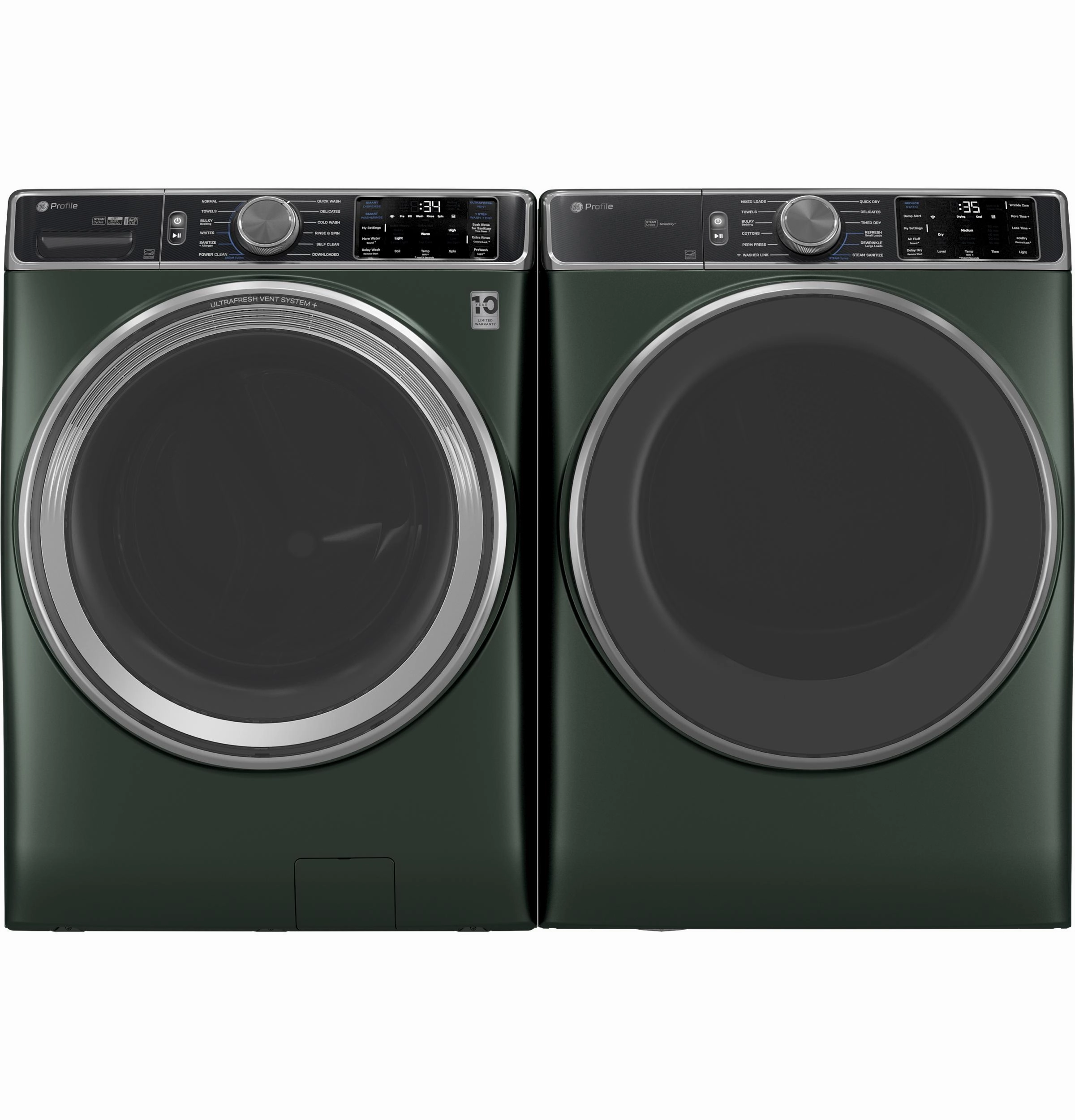 Ge Appliances PFD95ESPWGN Ge Profile&#8482; Energy Star 7.8 Cu. Ft. Capacity Smart Front Load Electric Dryer With Steam And Sanitize Cycle