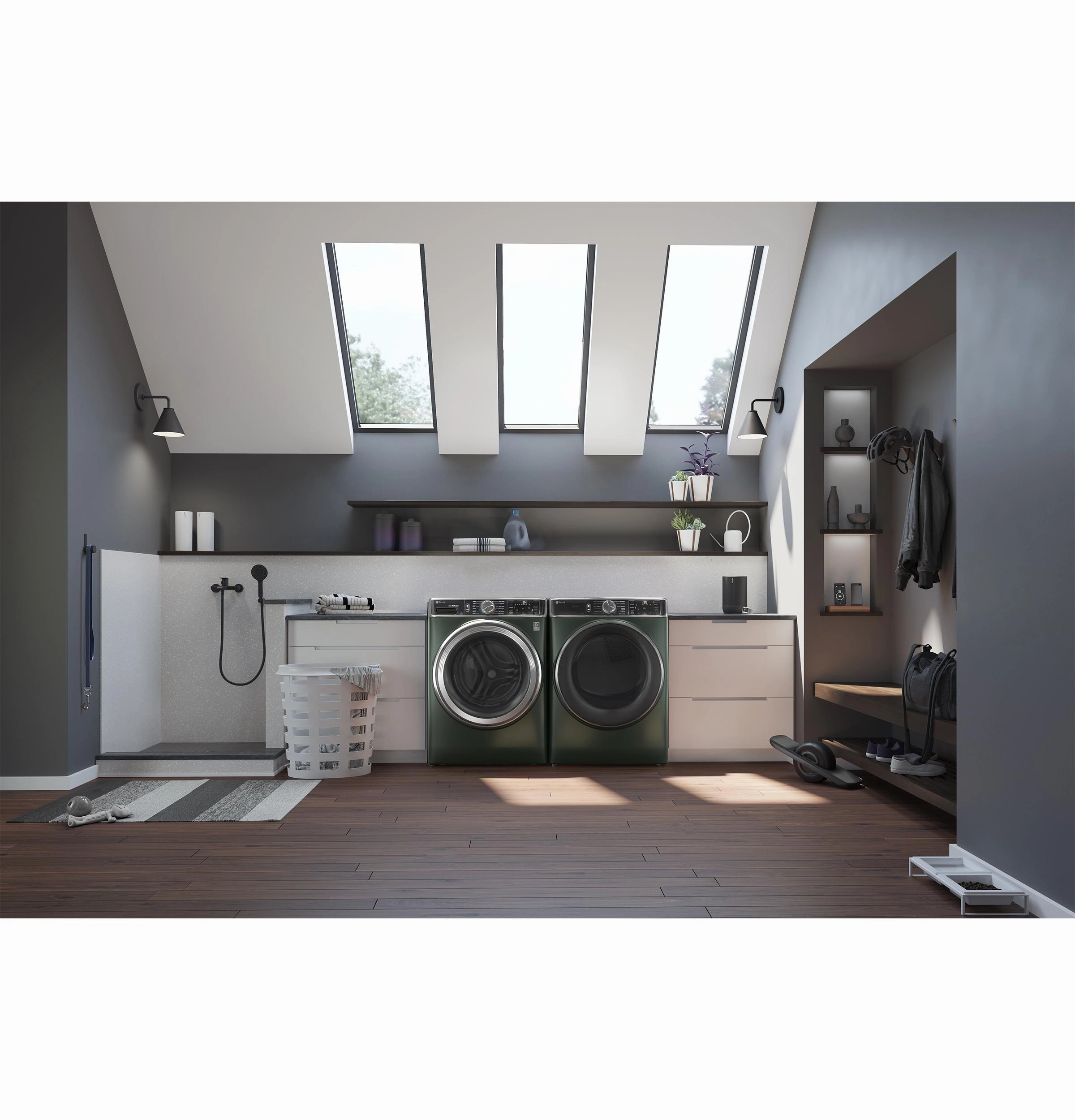 Ge Appliances PFD95ESPWGN Ge Profile&#8482; Energy Star 7.8 Cu. Ft. Capacity Smart Front Load Electric Dryer With Steam And Sanitize Cycle