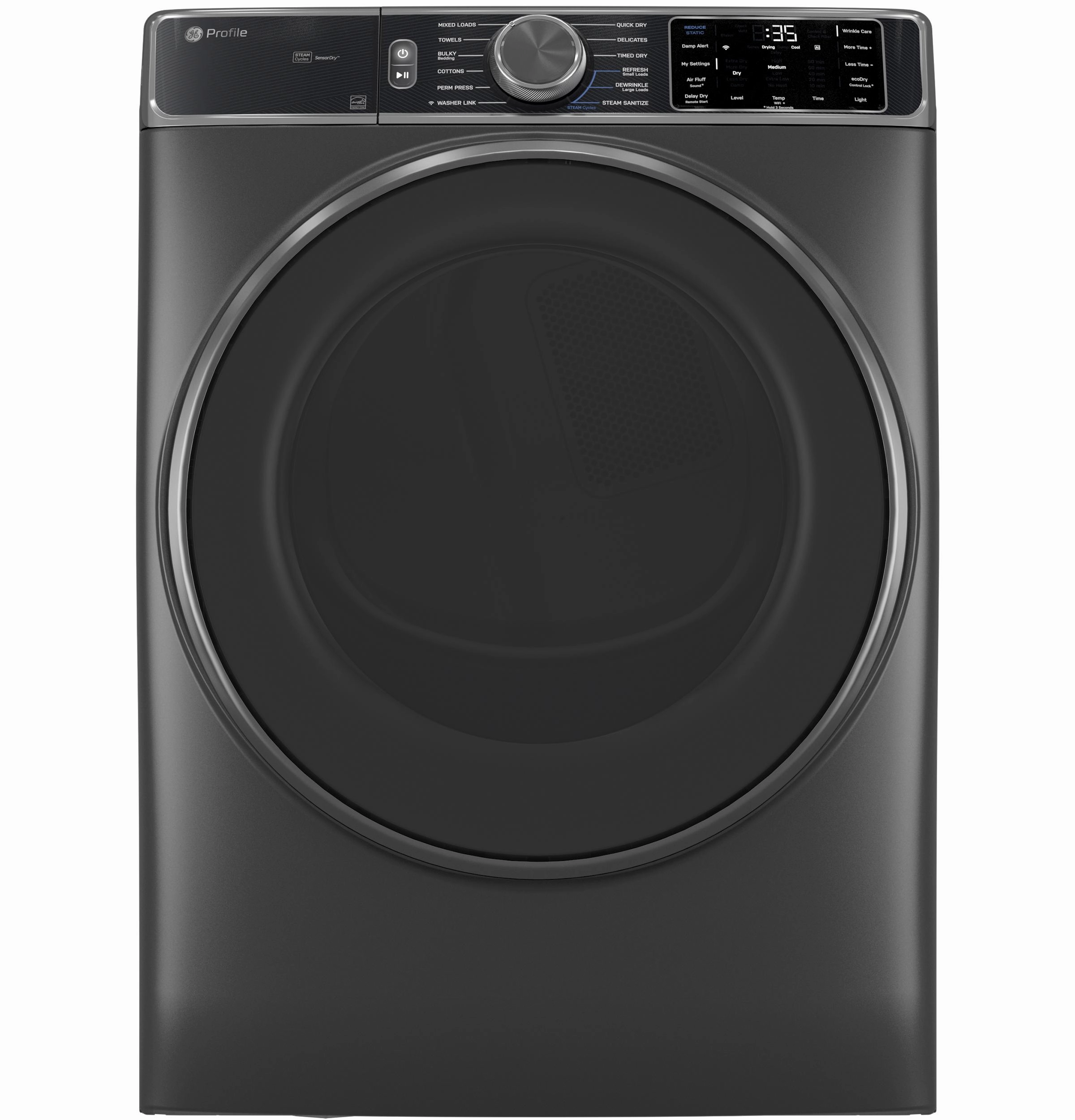 Ge Appliances PFD95GSPWDS Ge Profile&#8482; Energy Star 7.8 Cu. Ft. Capacity Smart Front Load Gas Dryer With Steam And Sanitize Cycle