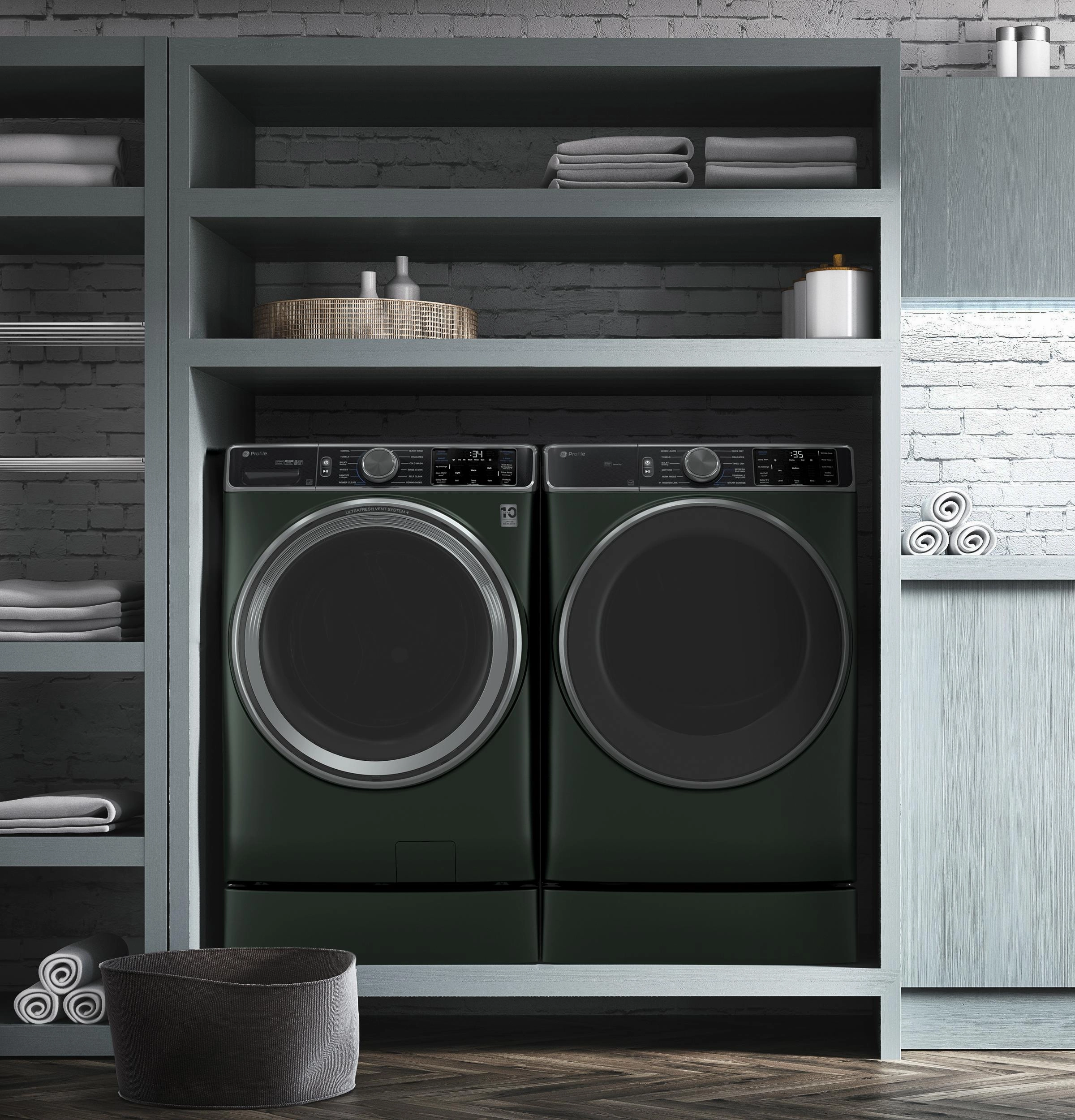 Ge Appliances PFD95GSPWGN Ge Profile&#8482; Energy Star 7.8 Cu. Ft. Capacity Smart Front Load Gas Dryer With Steam And Sanitize Cycle