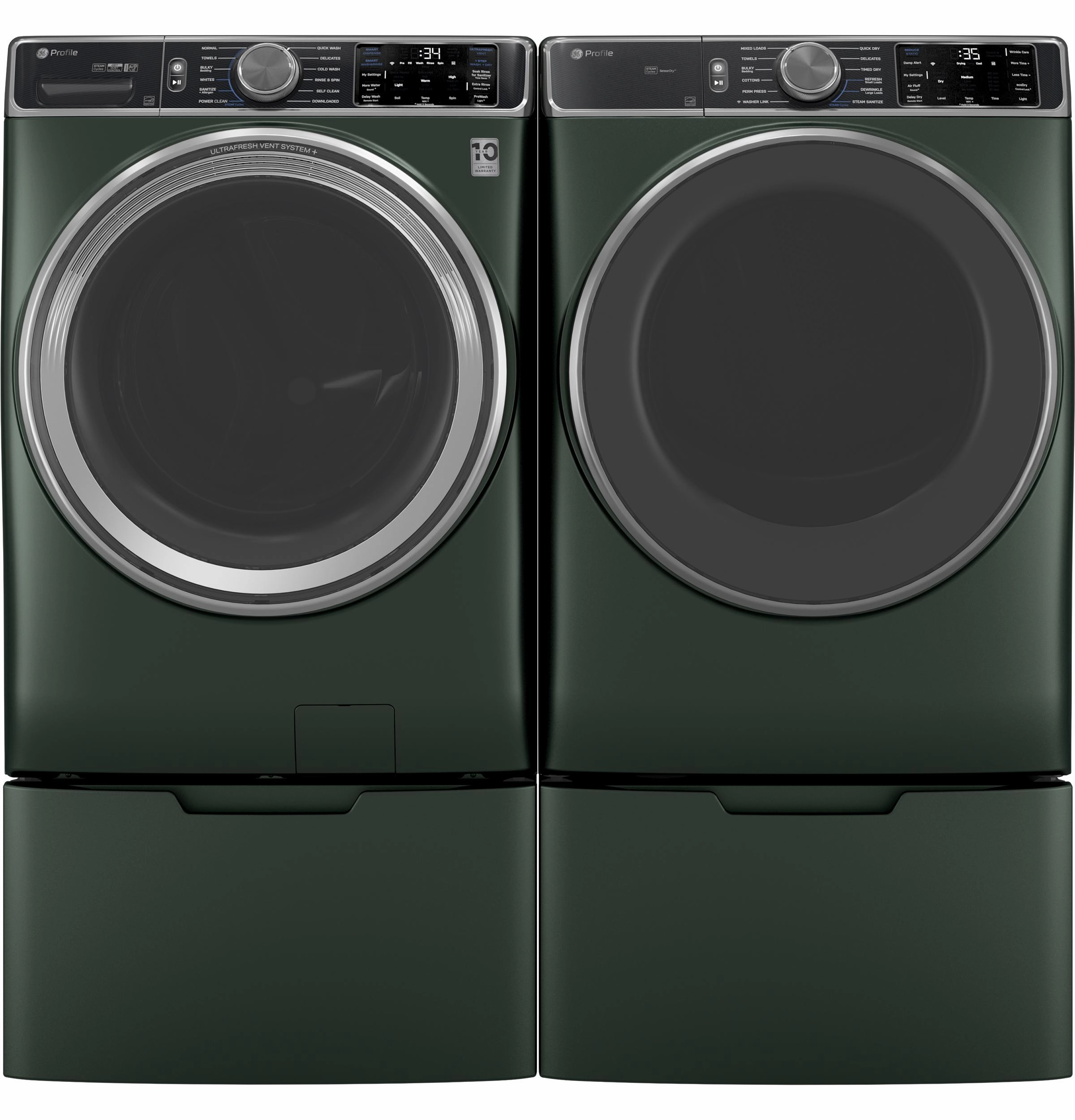 Ge Appliances PFD95GSPWGN Ge Profile&#8482; Energy Star 7.8 Cu. Ft. Capacity Smart Front Load Gas Dryer With Steam And Sanitize Cycle