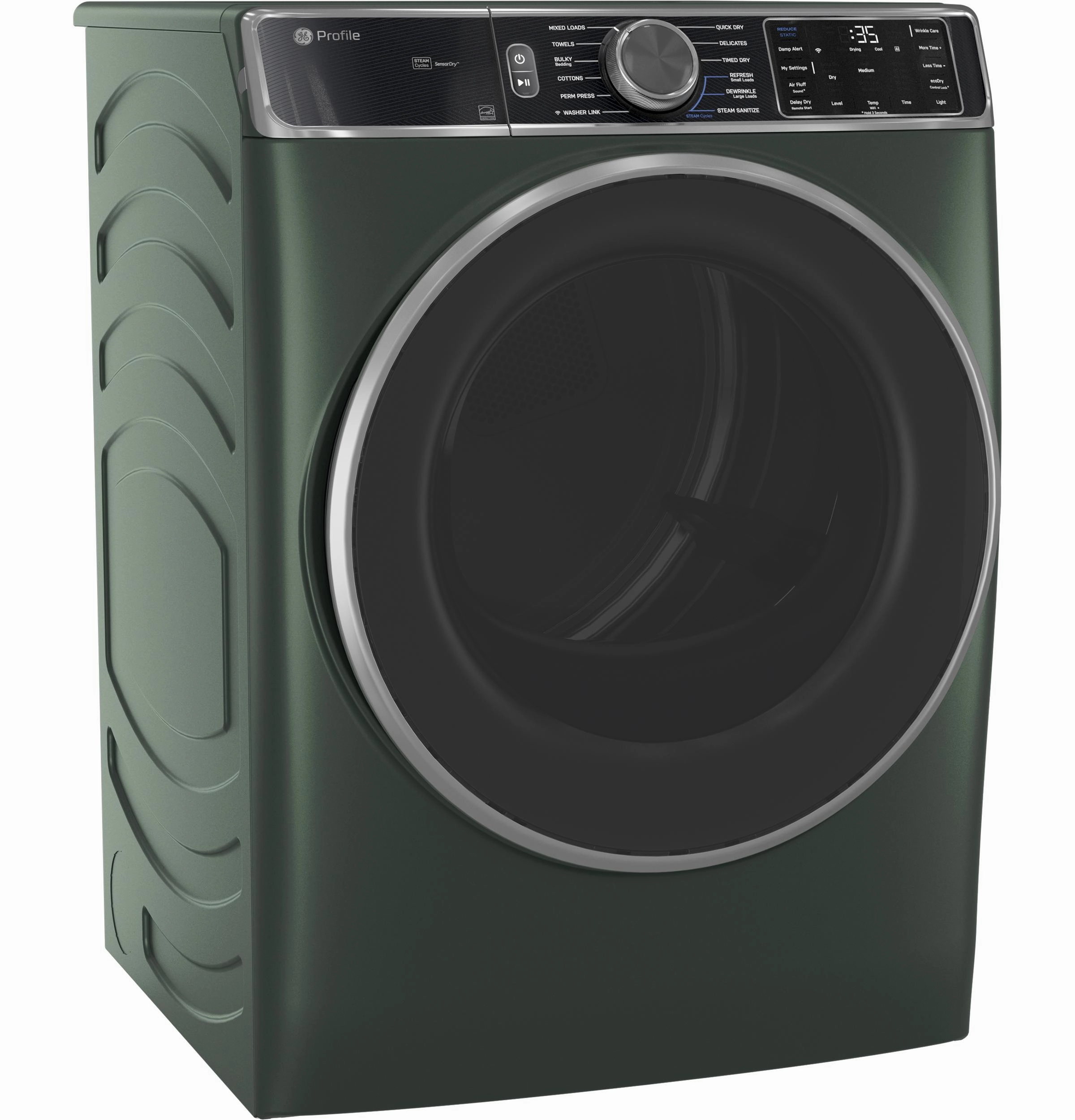 Ge Appliances PFD95GSPWGN Ge Profile&#8482; Energy Star 7.8 Cu. Ft. Capacity Smart Front Load Gas Dryer With Steam And Sanitize Cycle