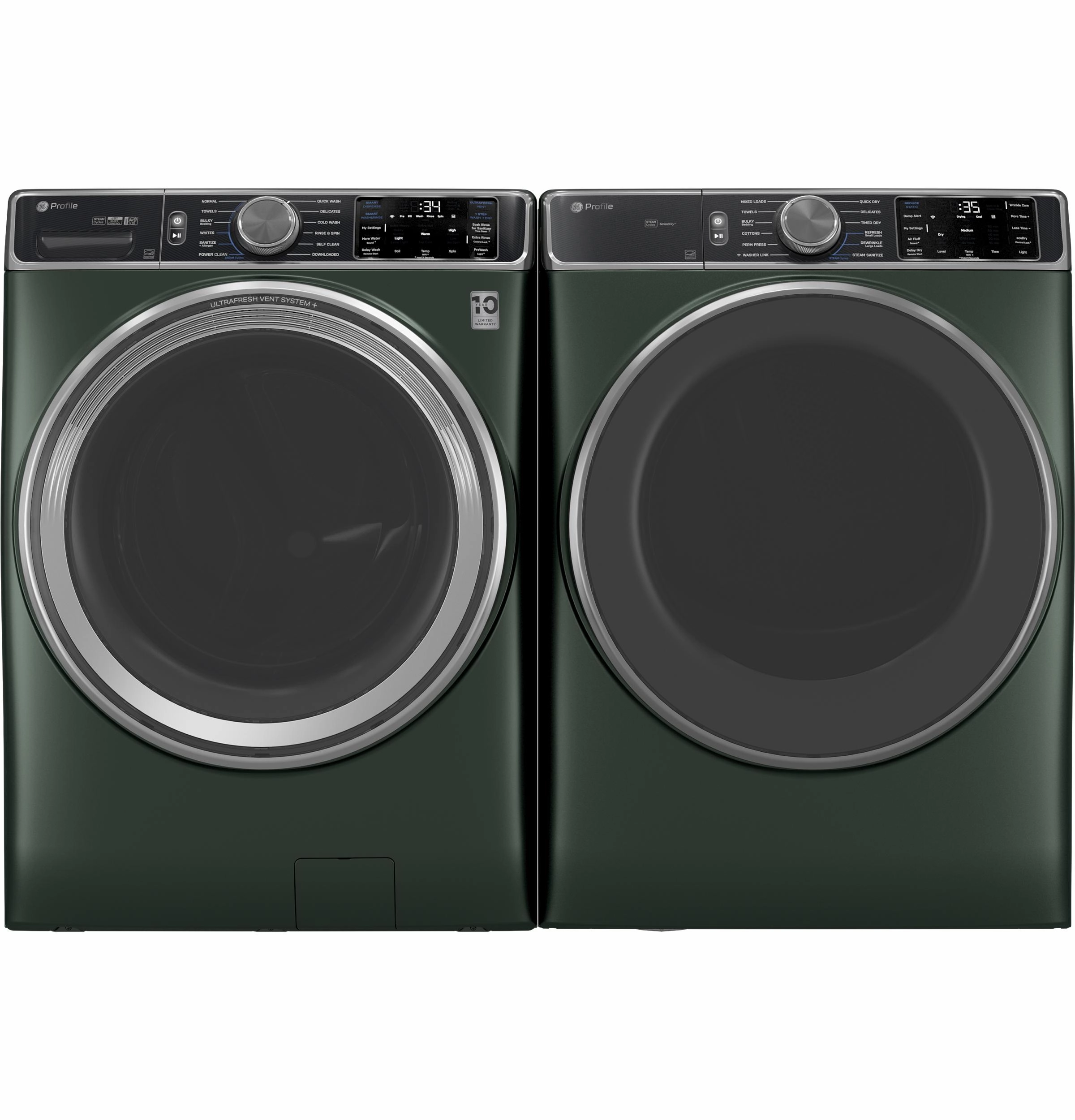 Ge Appliances PFD95GSPWGN Ge Profile&#8482; Energy Star 7.8 Cu. Ft. Capacity Smart Front Load Gas Dryer With Steam And Sanitize Cycle