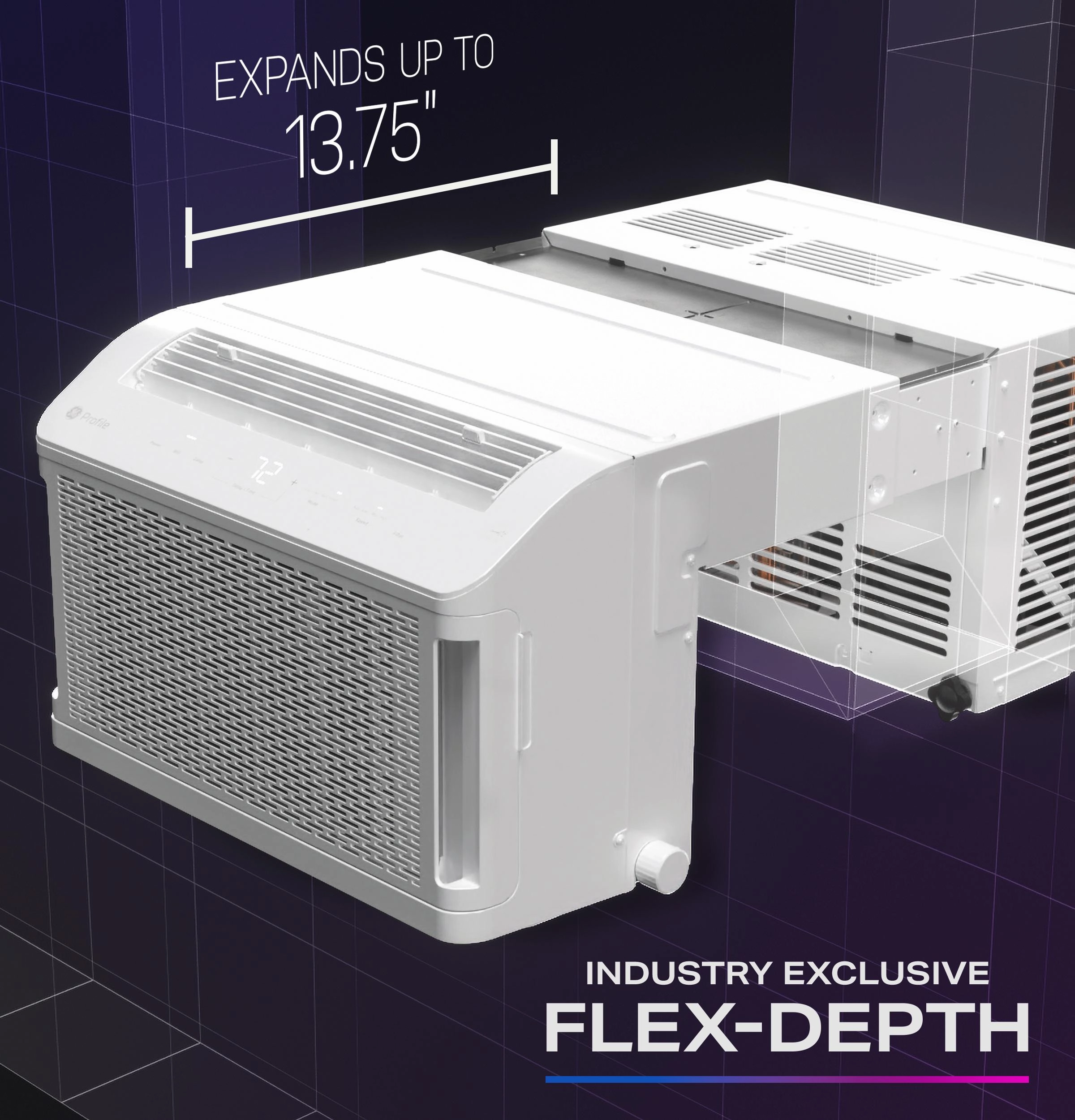 Ge Appliances PHNT10CC Ge Profile Clearview&#8482; 10,300 Btu Inverter Smart Ultra Quiet Window Air Conditioner For Medium Rooms Up To 450 Sq. Ft.