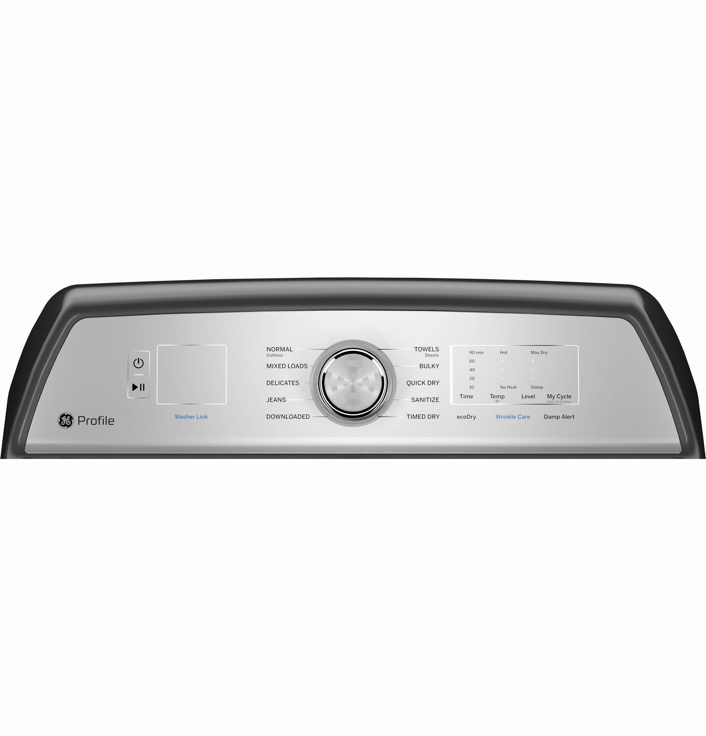 Ge Appliances PTD60EBPRDG Ge Profile&#8482; 7.4 Cu. Ft. Capacity Aluminized Alloy Drum Electric Dryer With Sanitize Cycle And Sensor Dry