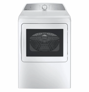 Ge Appliances PTD60EBSRWS Ge Profile&#8482; 7.4 Cu. Ft. Capacity Aluminized Alloy Drum Electric Dryer With Sanitize Cycle And Sensor Dry