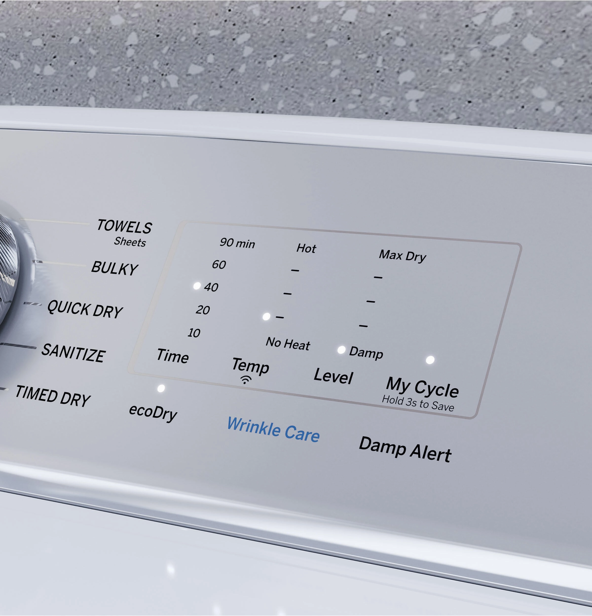 Ge Appliances PTD60EBSRWS Ge Profile&#8482; 7.4 Cu. Ft. Capacity Aluminized Alloy Drum Electric Dryer With Sanitize Cycle And Sensor Dry
