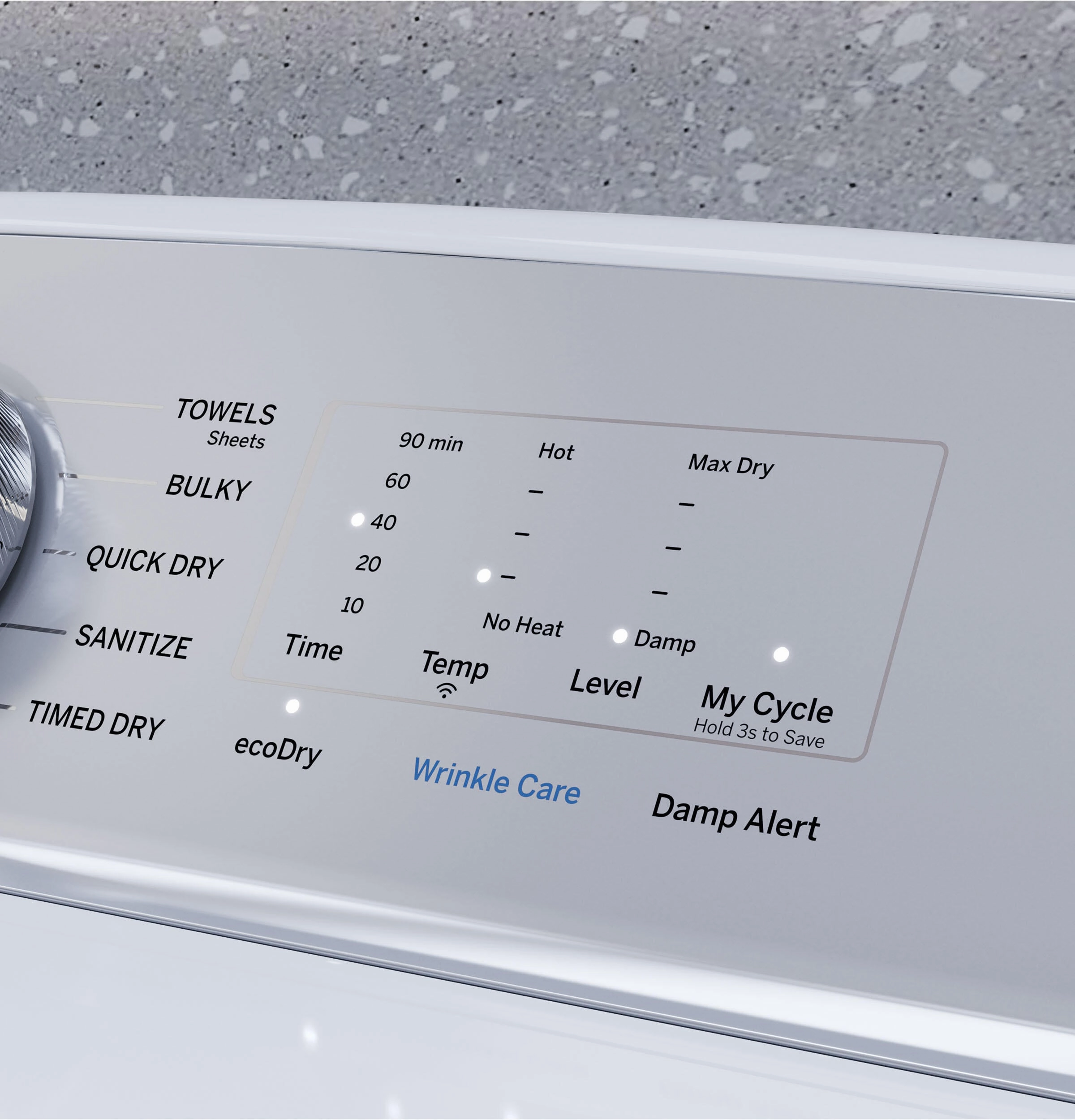 Ge Appliances PTD60GBSRWS Ge Profile&#8482; 7.4 Cu. Ft. Capacity Aluminized Alloy Drum Gas Dryer With Sanitize Cycle And Sensor Dry