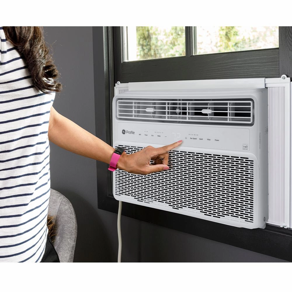 Ge Appliances PWDV14WWF Ge Profile&#8482; Energy Star 14,000 Btu Inverter Smart Ultra Quiet Window Air Conditioner For Large Rooms Up To 700 Sq. Ft.