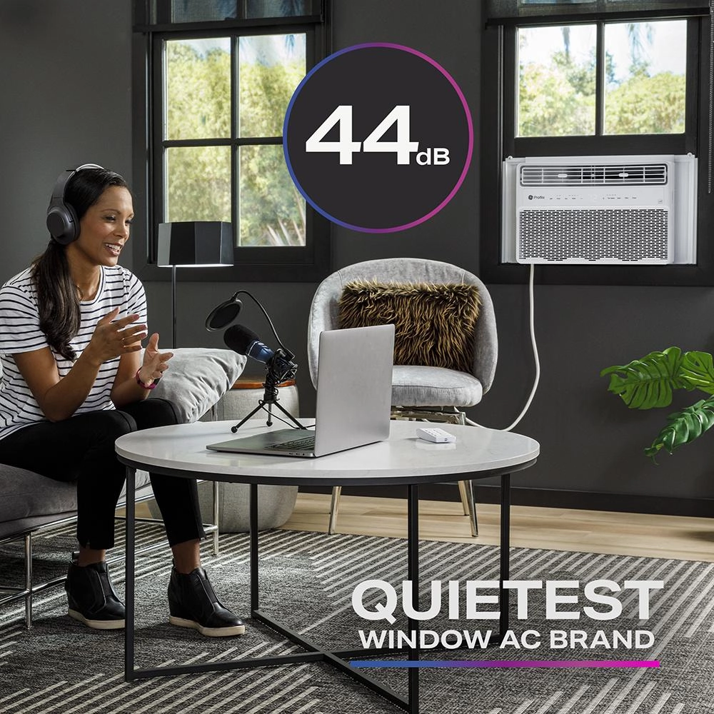 Ge Appliances PWDV14WWF Ge Profile&#8482; Energy Star 14,000 Btu Inverter Smart Ultra Quiet Window Air Conditioner For Large Rooms Up To 700 Sq. Ft.