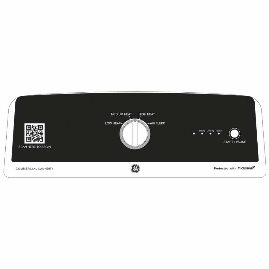 Ge Appliances VTD52EASRWB Ge 7.4 Cu. Ft. Capacity Aluminized Alloy Drum Commercial Electric Dryer With Sensor Dry