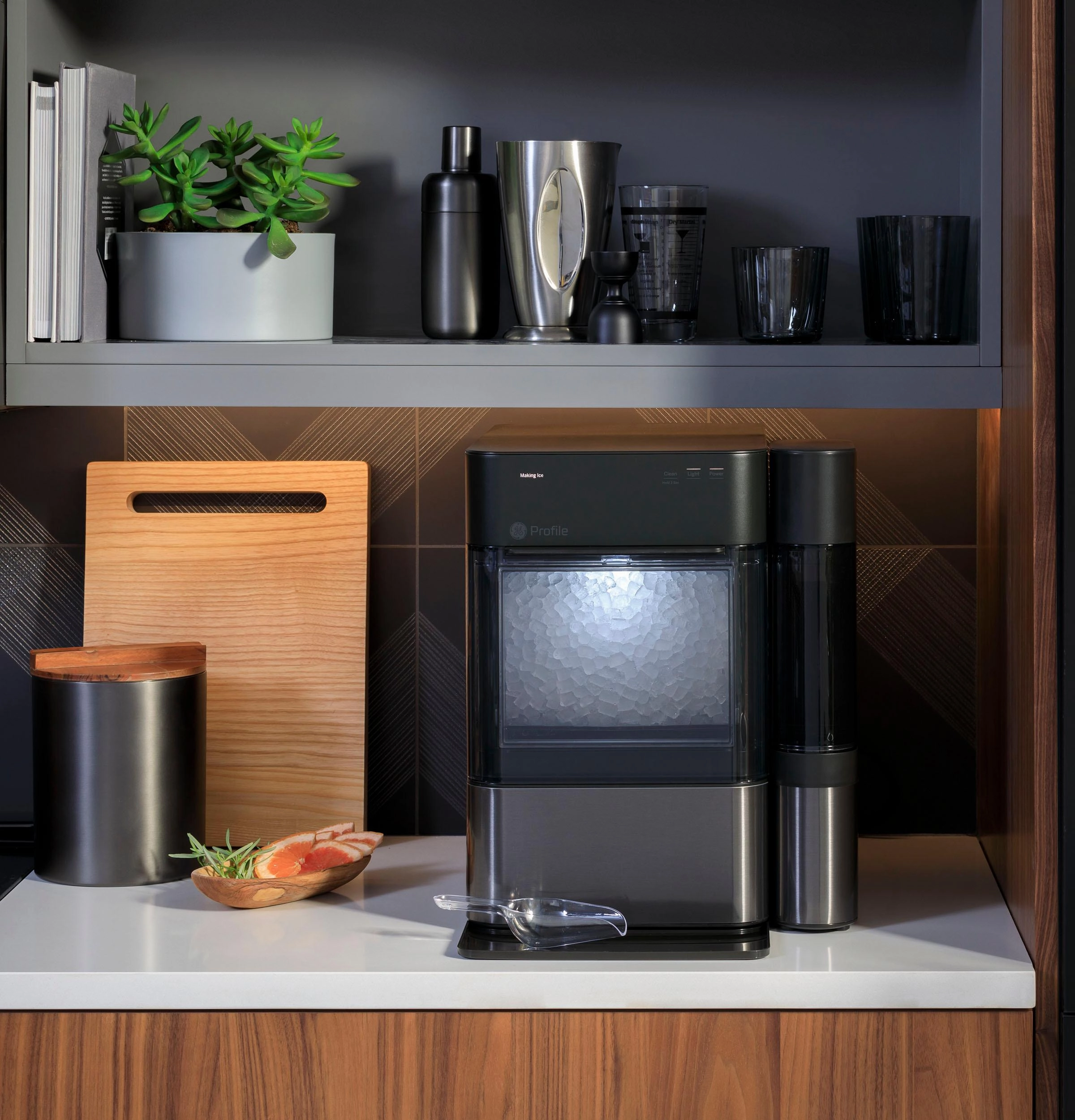 Ge Appliances XPIO13BCBT Ge Profile&#8482; Opal&#8482; 2.0 Nugget Ice Maker With Side Tank