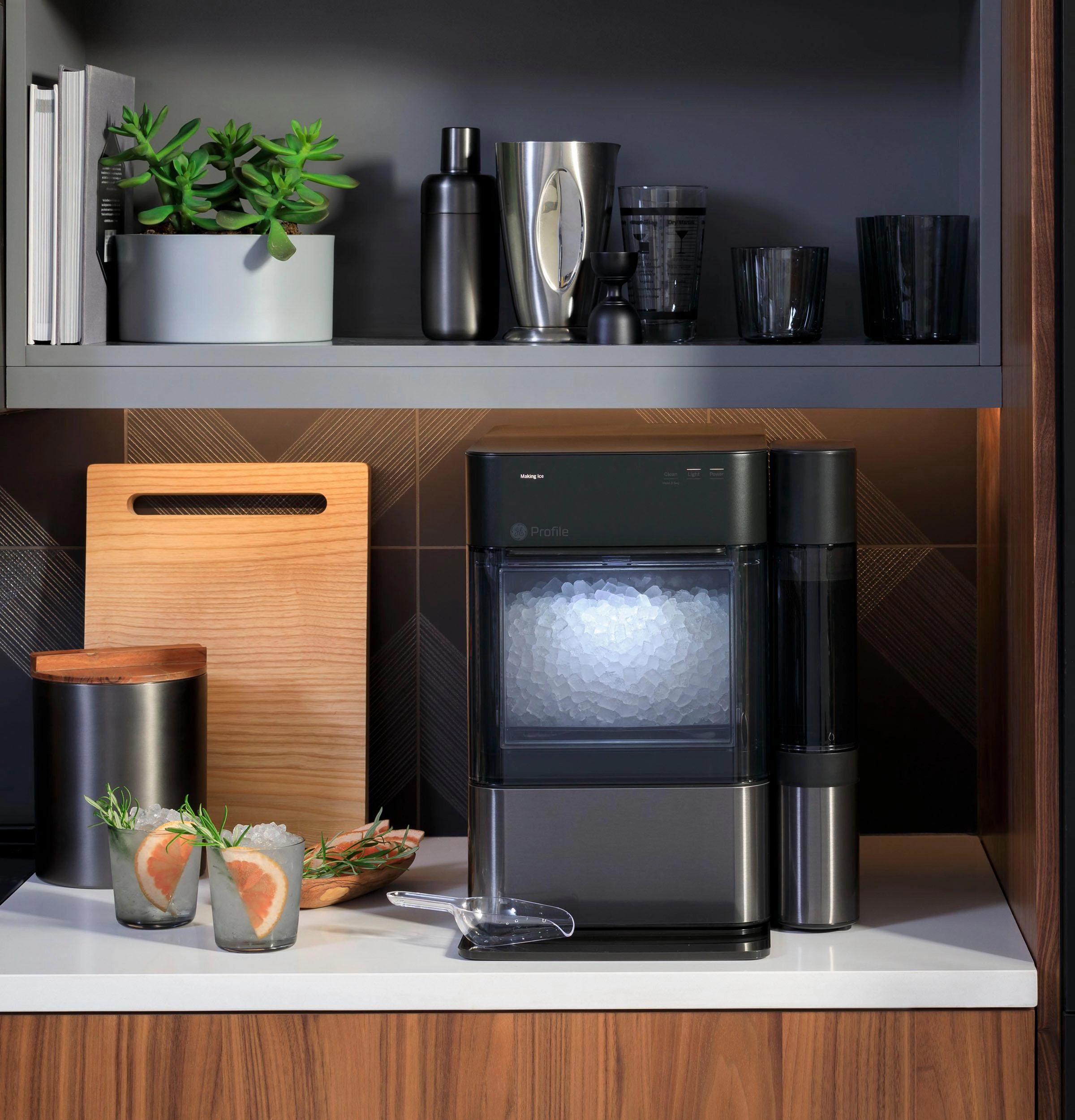Ge Appliances XPIO13BCBT Ge Profile&#8482; Opal&#8482; 2.0 Nugget Ice Maker With Side Tank