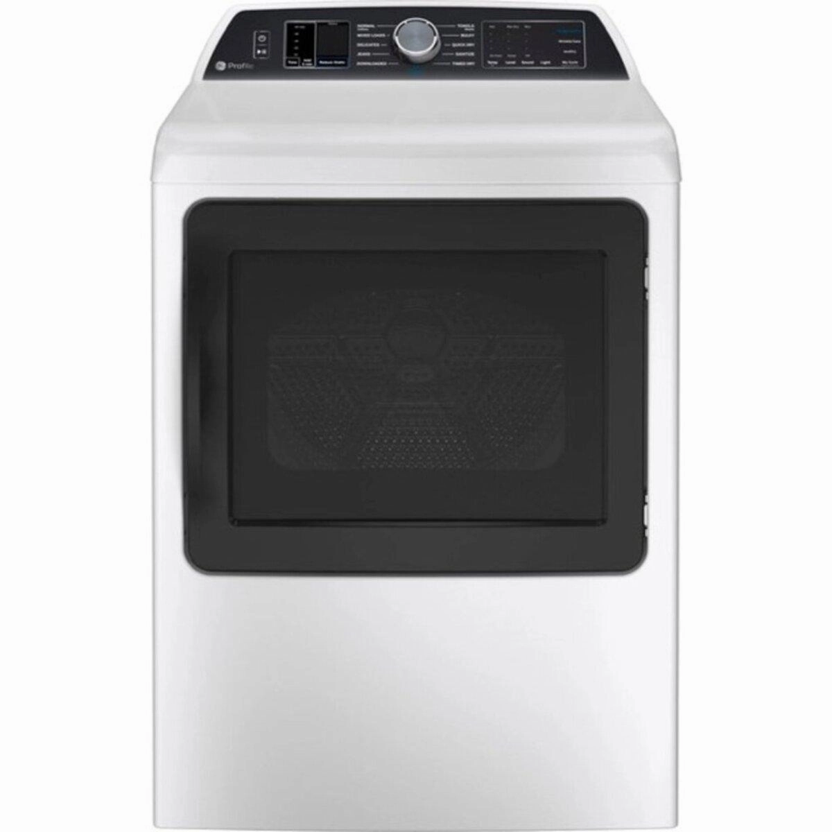 GE Profile 7.3 Cu. Ft. Electric Dryer with Sanitize Cycle PTD70EBMTWS