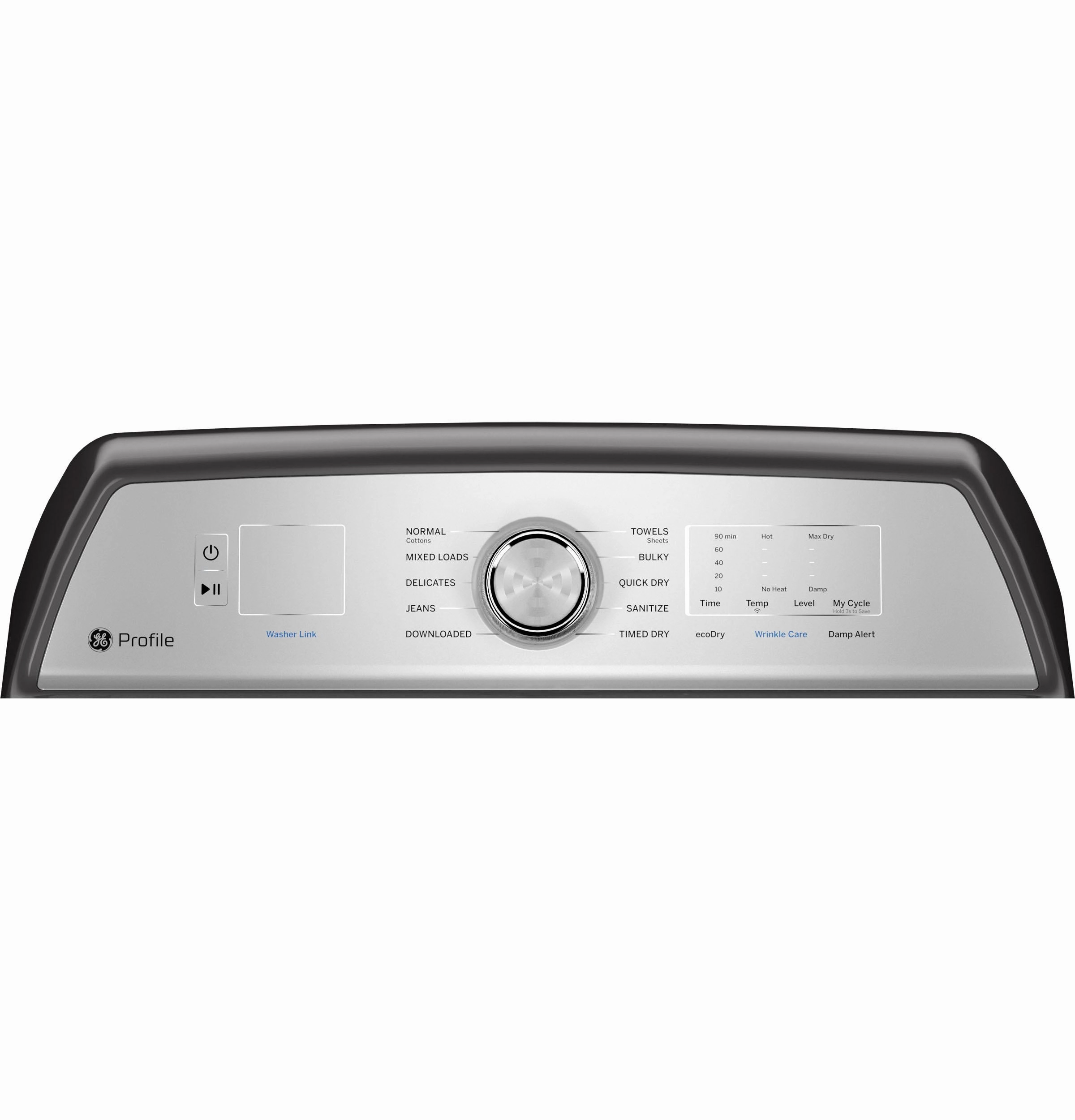 GE Profile(TM) ENERGY STAR(R) 7.4 cu. ft. Capacity aluminized alloy drum Gas Dryer with Sanitize Cycle and Sensor Dry - (PTD60GBPRDG)
