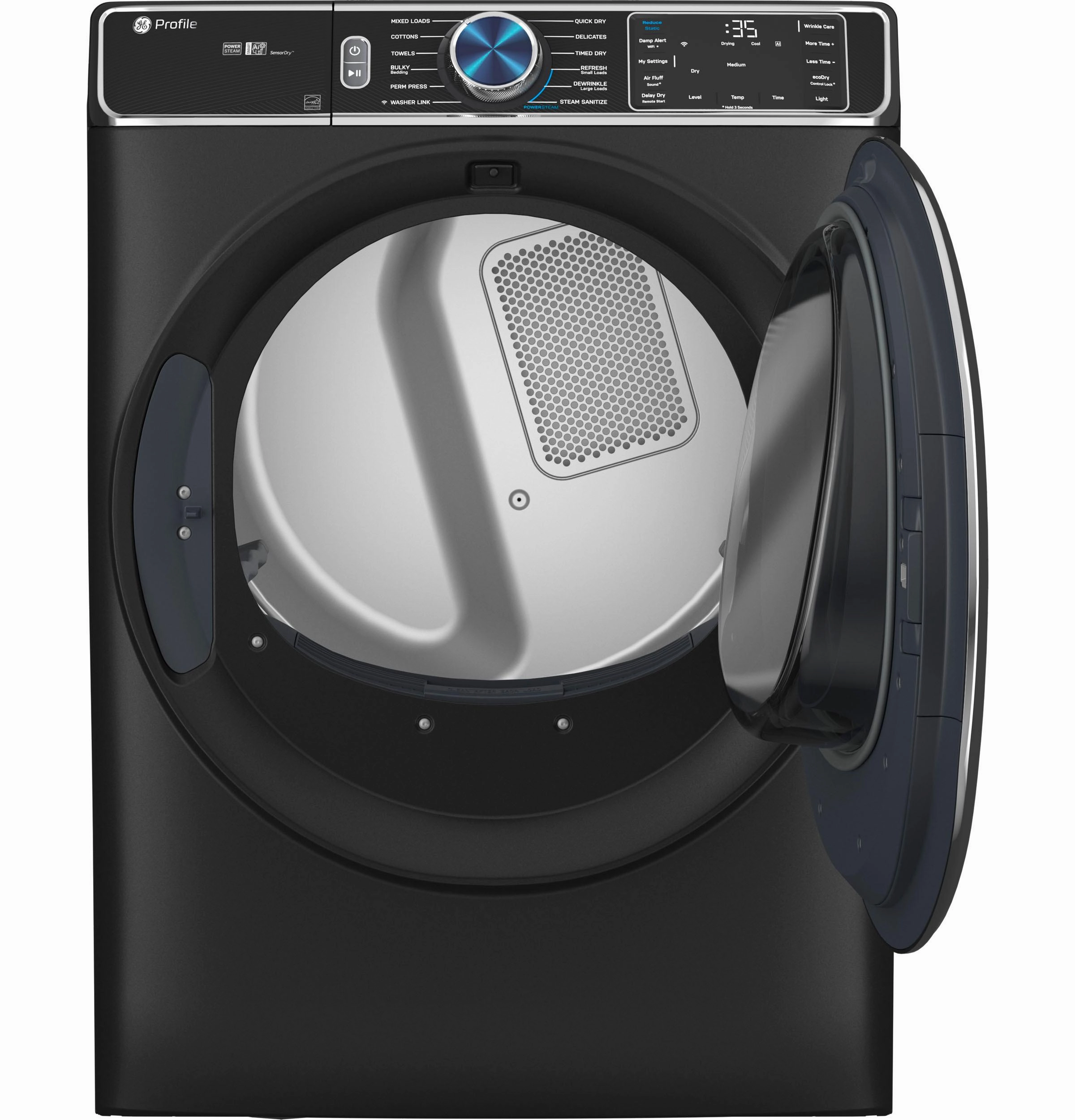 GE Profile(TM) ENERGY STAR(R) 7.8 cu. ft. Capacity Smart Front Load Gas Dryer with Steam and Sanitize Cycle - (PFD95GSPTDS)