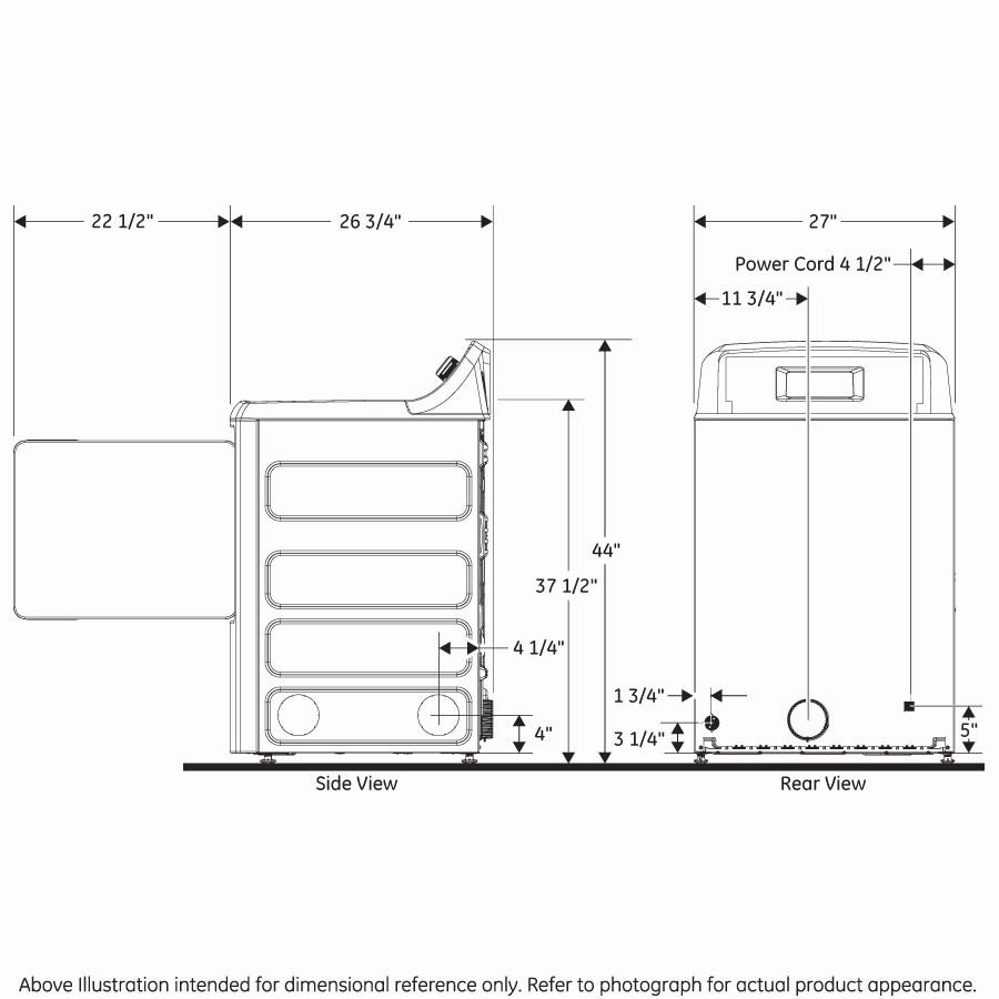 GE(R) 6.2 cu. ft. Capacity aluminized alloy drum Gas Dryer - (GTX33GASKWW)