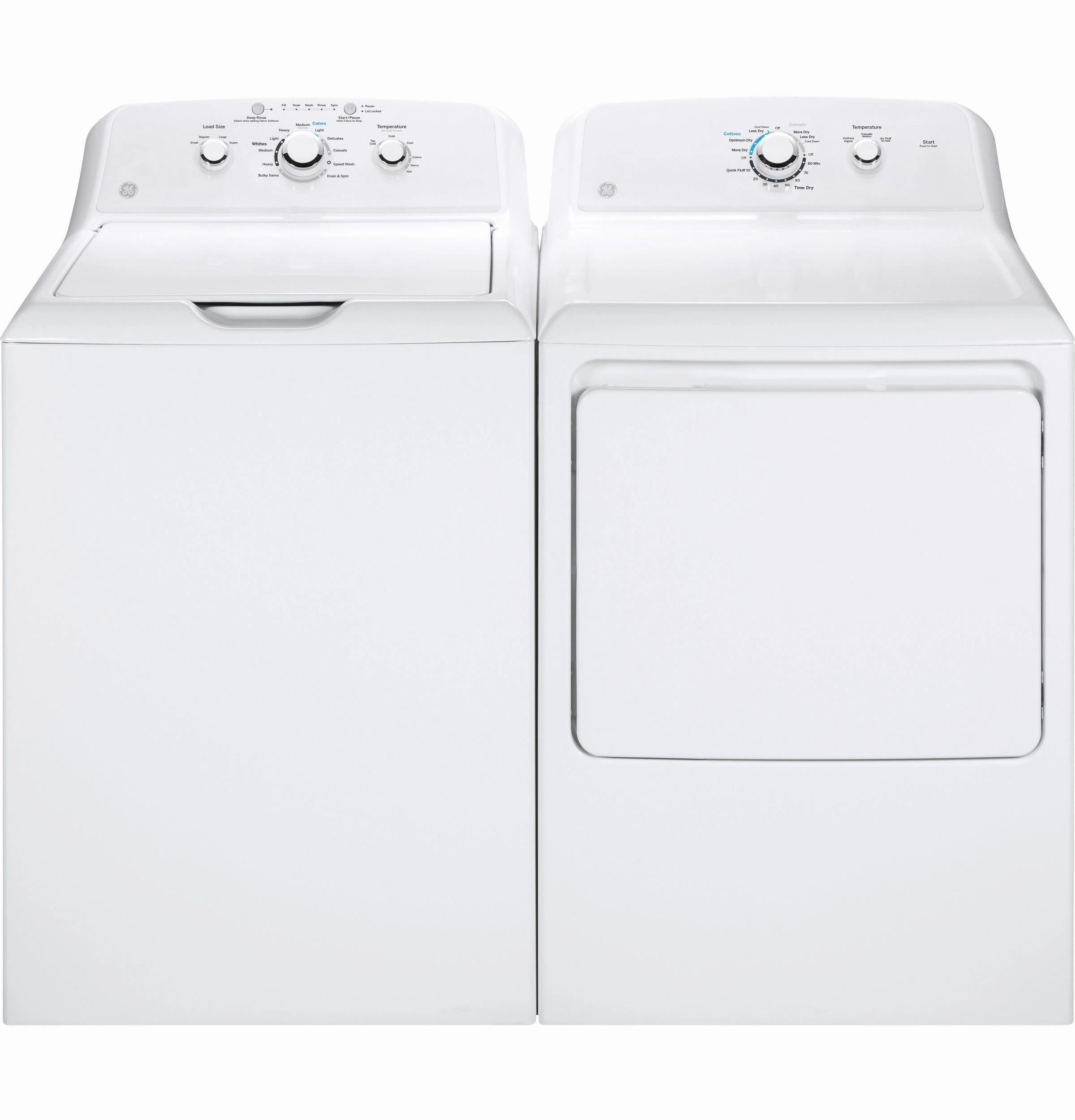GE(R) 7.2 cu. ft. Capacity aluminized alloy drum Electric Dryer - (GTD33EASKWW)