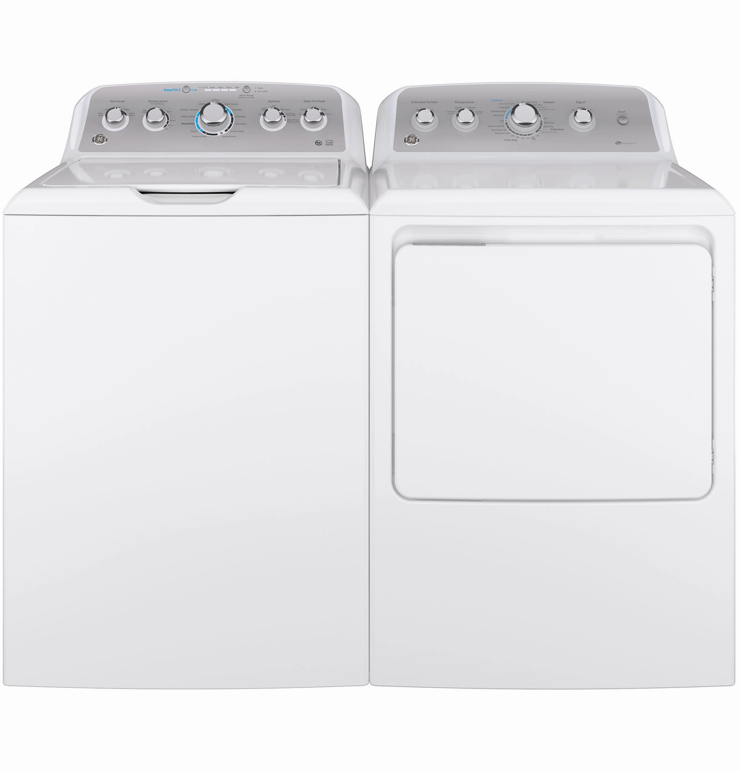 GE(R) 7.2 cu. ft. Capacity aluminized alloy drum Electric Dryer with Sensor Dry - (GTD45EASJWS)