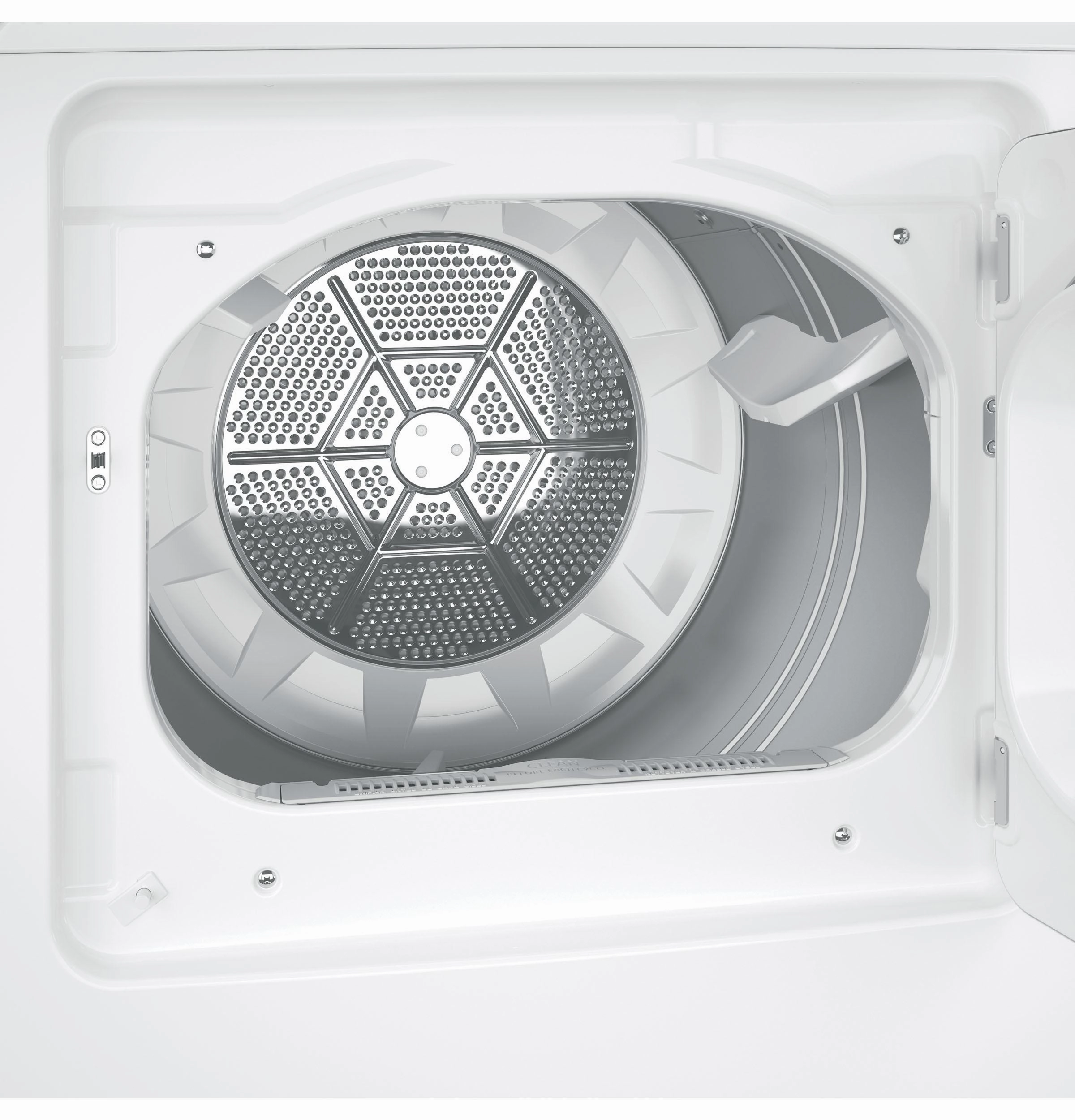 GE(R) 7.2 cu. ft. Capacity aluminized alloy drum Gas Dryer with Sensor Dry - (GTD45GASJWS)