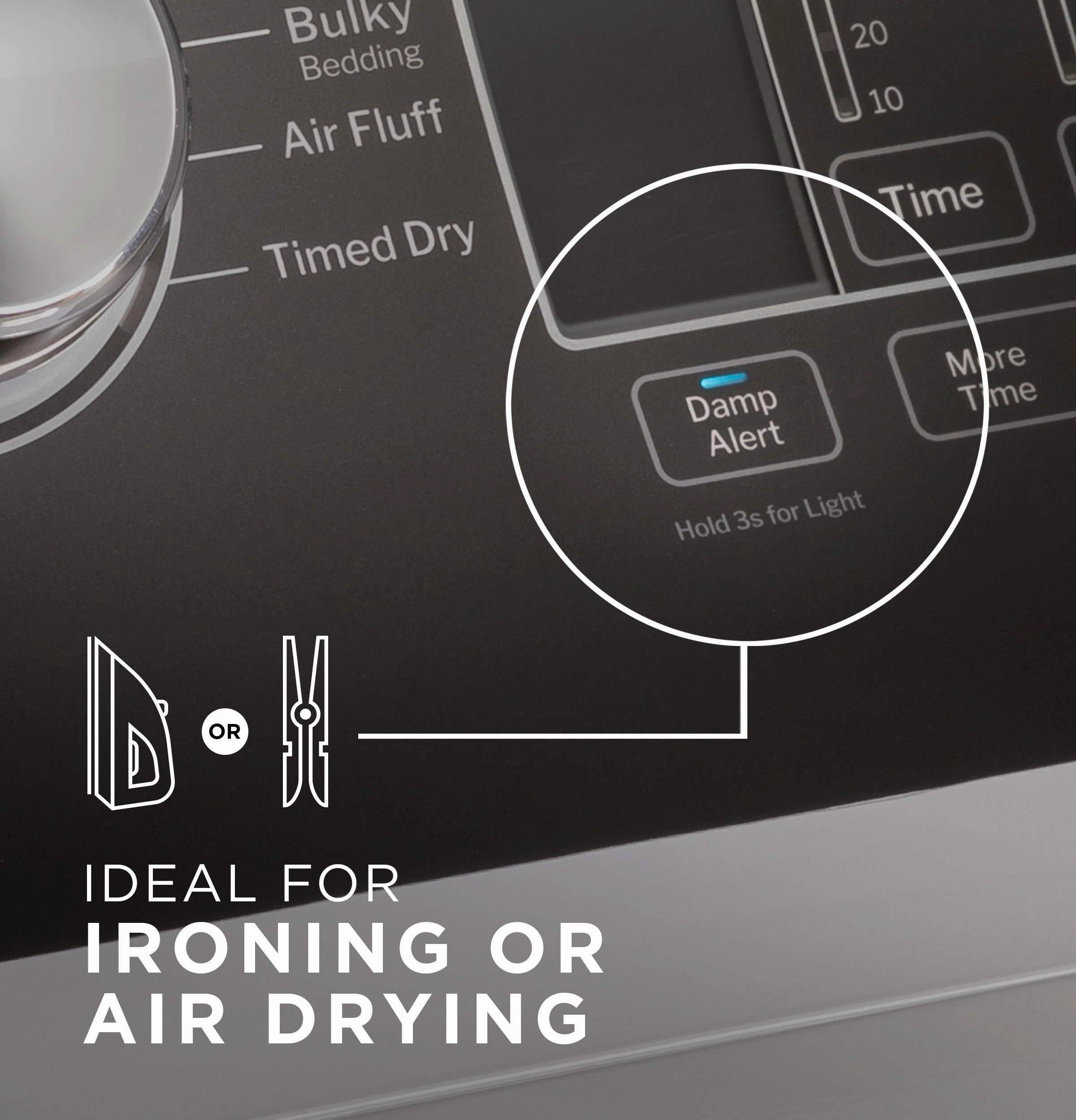 GE(R) 7.4 cu. ft. Capacity Gas&#x00A0;Dryer with Up To 120 ft. Venting&#x00A0;and&#x00A0;Sensor Dry - (GTD58GBSVWS)