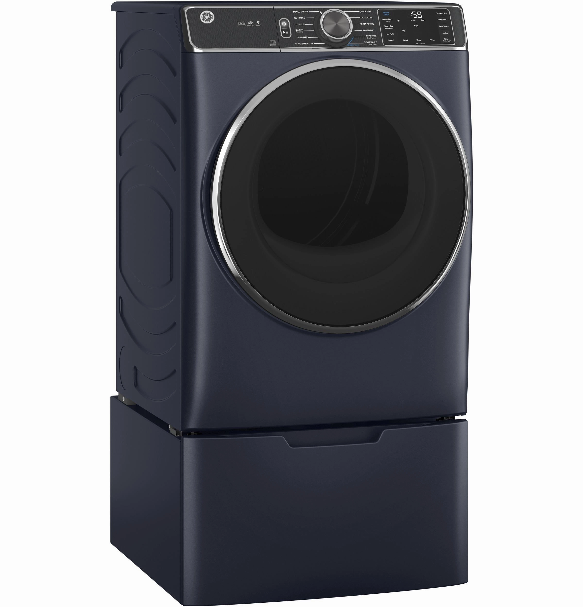 GE(R) ENERGY STAR(R) 7.8 cu. ft. Capacity Smart Front Load Gas Dryer with Steam and Sanitize Cycle - (GFD85GSPNRS)