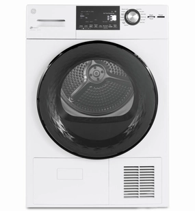 GE White 24" Ventless Condenser Front Load Electric Dryer (4.1 Cu.Ft.) - GFT14JSIMWW
