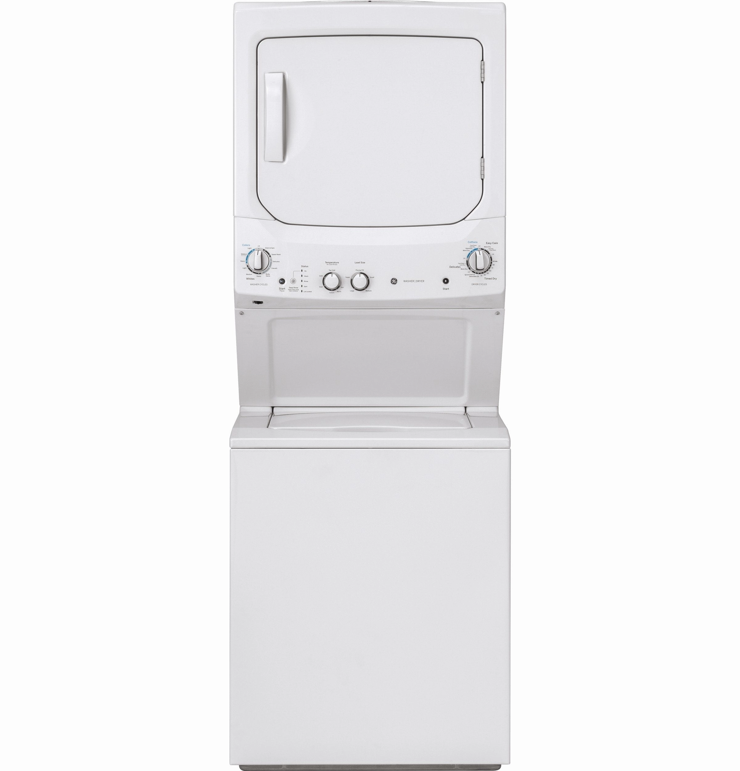 GE White Electric Laundry Centre - GUD27ESMMWW